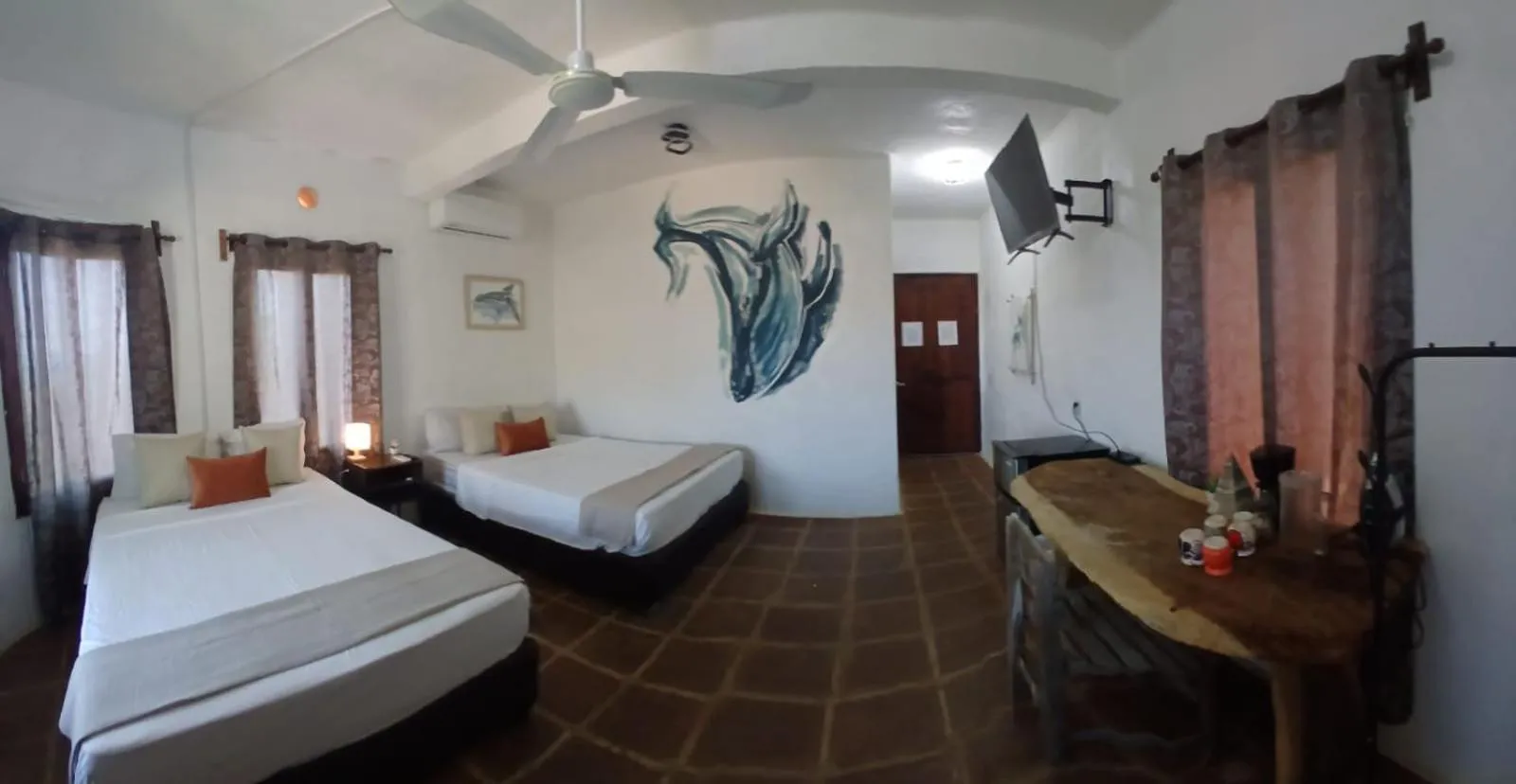 Bed in Hotel Quinto Sol