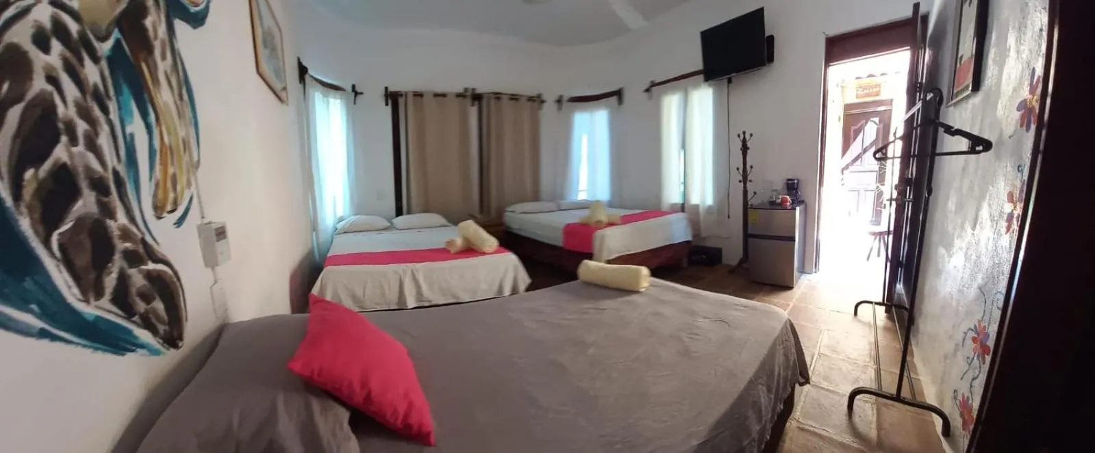 Bed in Hotel Quinto Sol