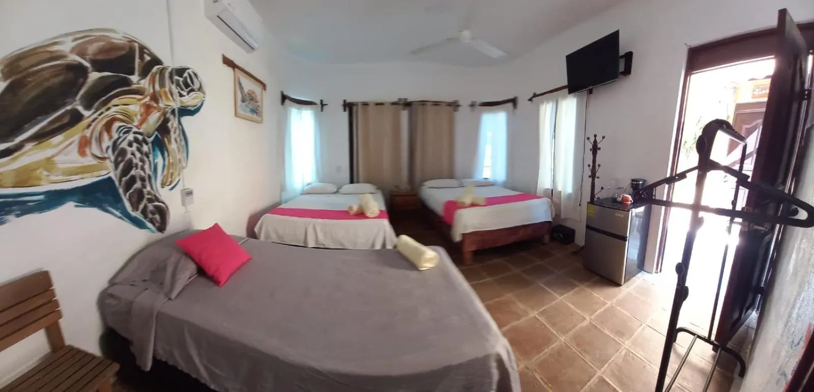 Bed in Hotel Quinto Sol