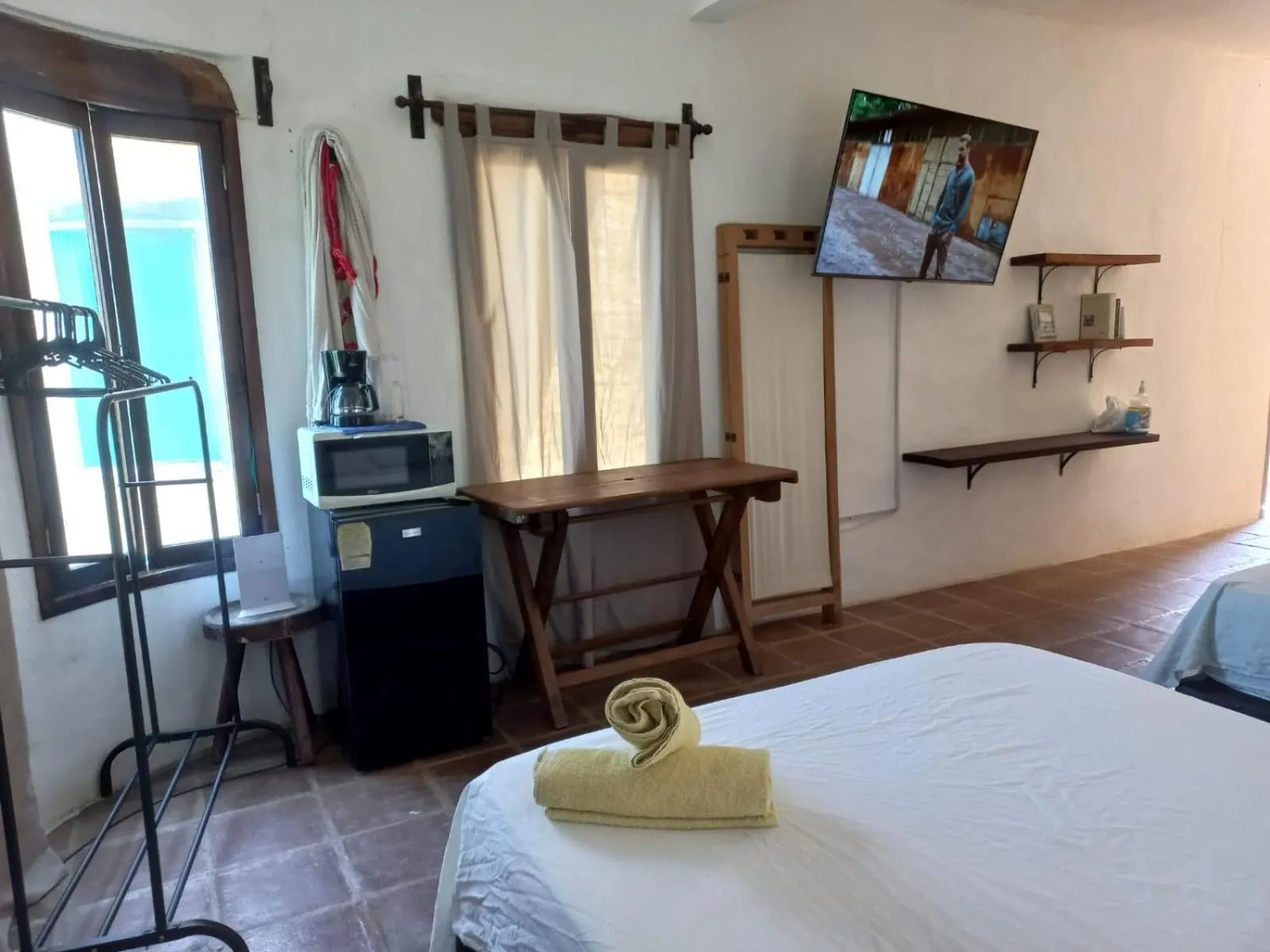 Bed in Hotel Quinto Sol
