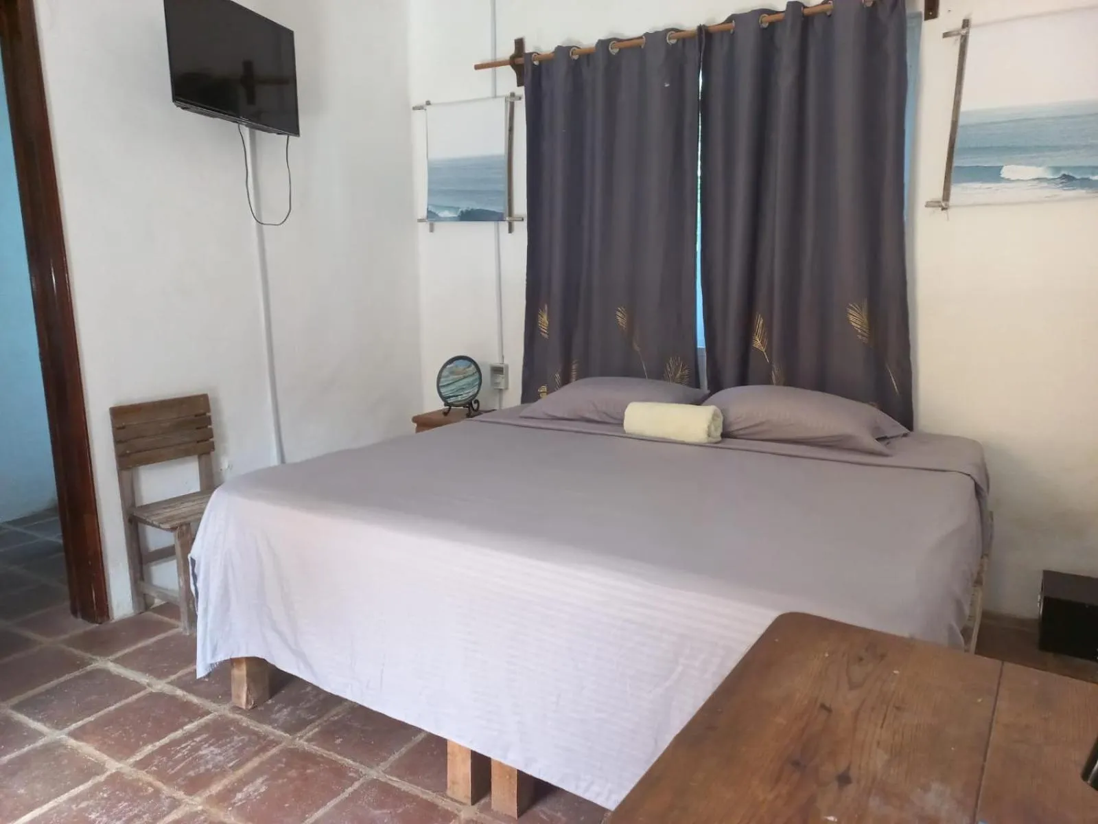Bed in Hotel Quinto Sol