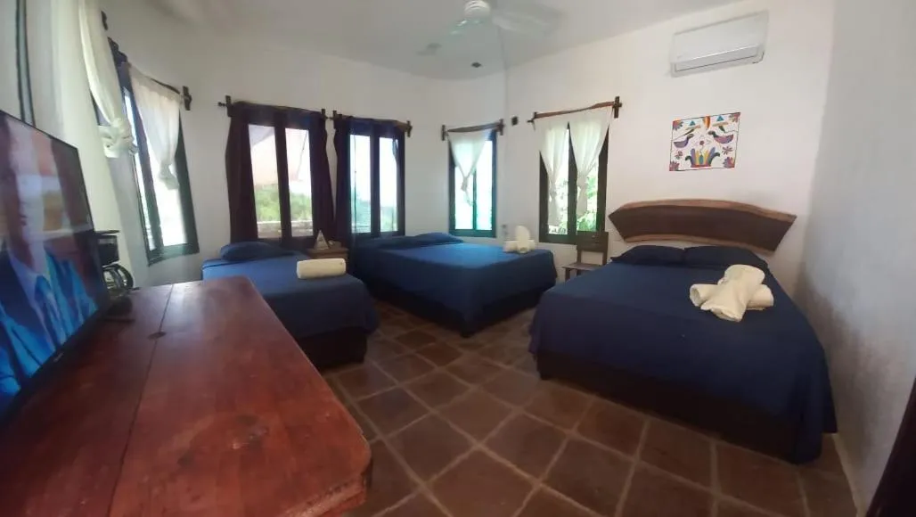 Bed in Hotel Quinto Sol