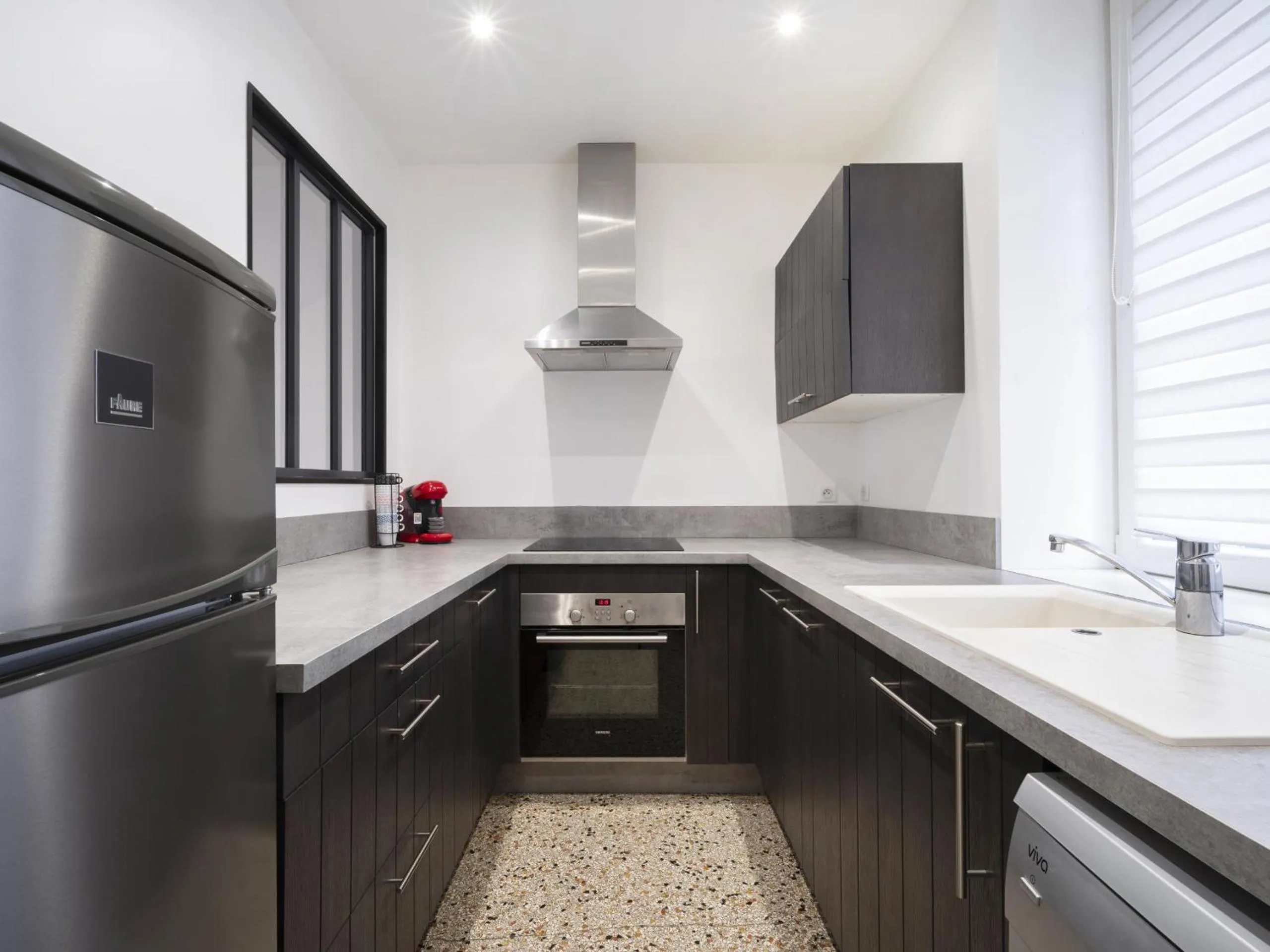 Kitchen or kitchenette in Residence Louis Quartier Des Lilas