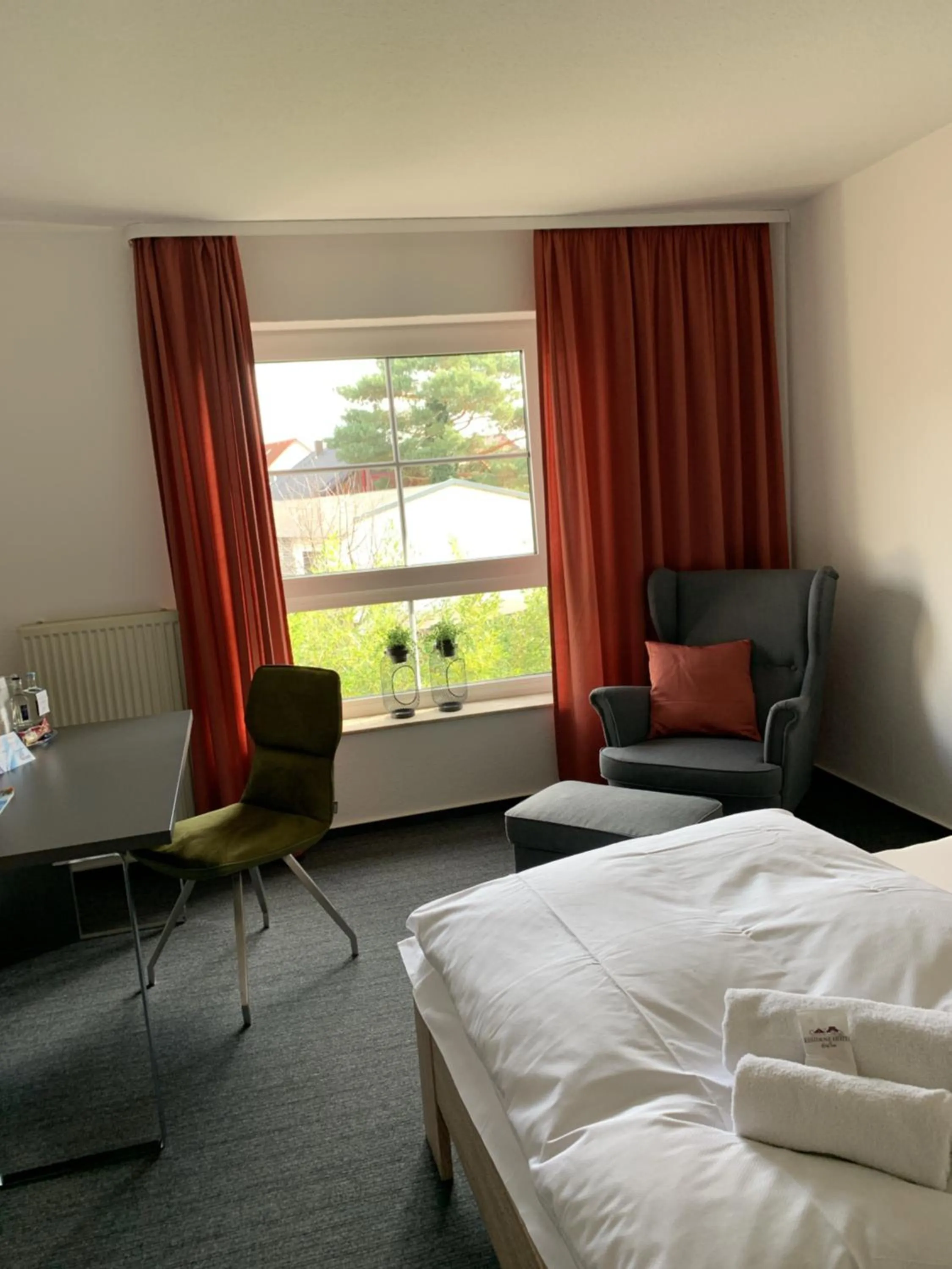 Photo of the whole room, Bed in Residenz Hotel Giessen