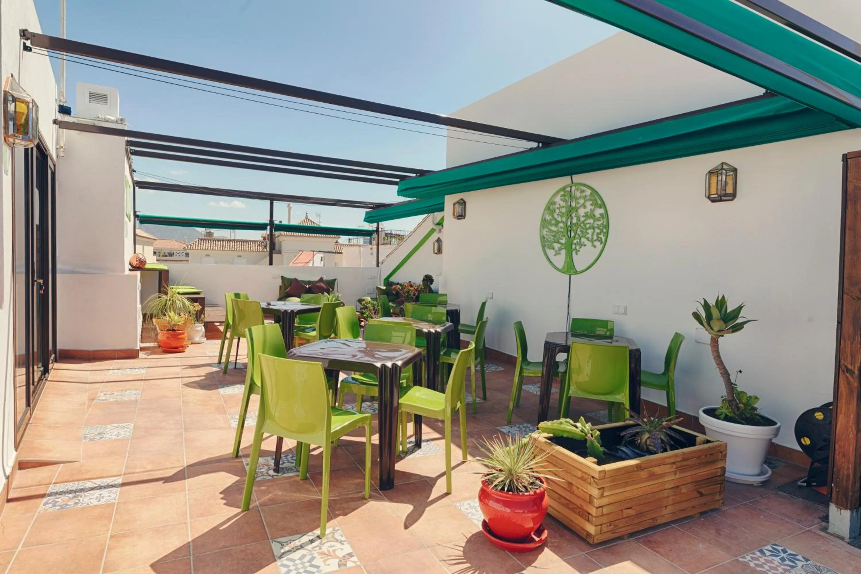 Balcony/Terrace in Charming Nerja Hostel