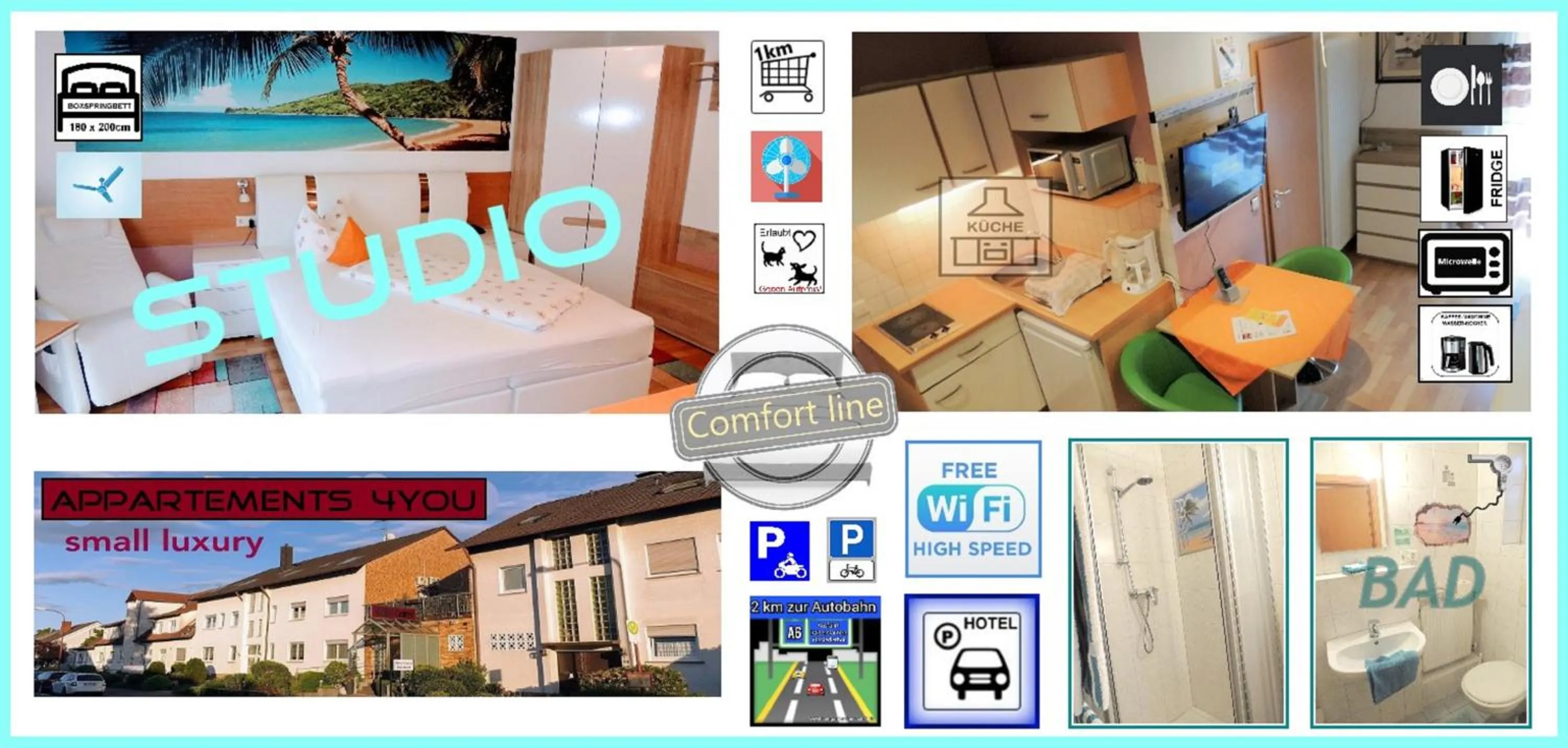 Bathroom in Appartements 4U Rodenbach