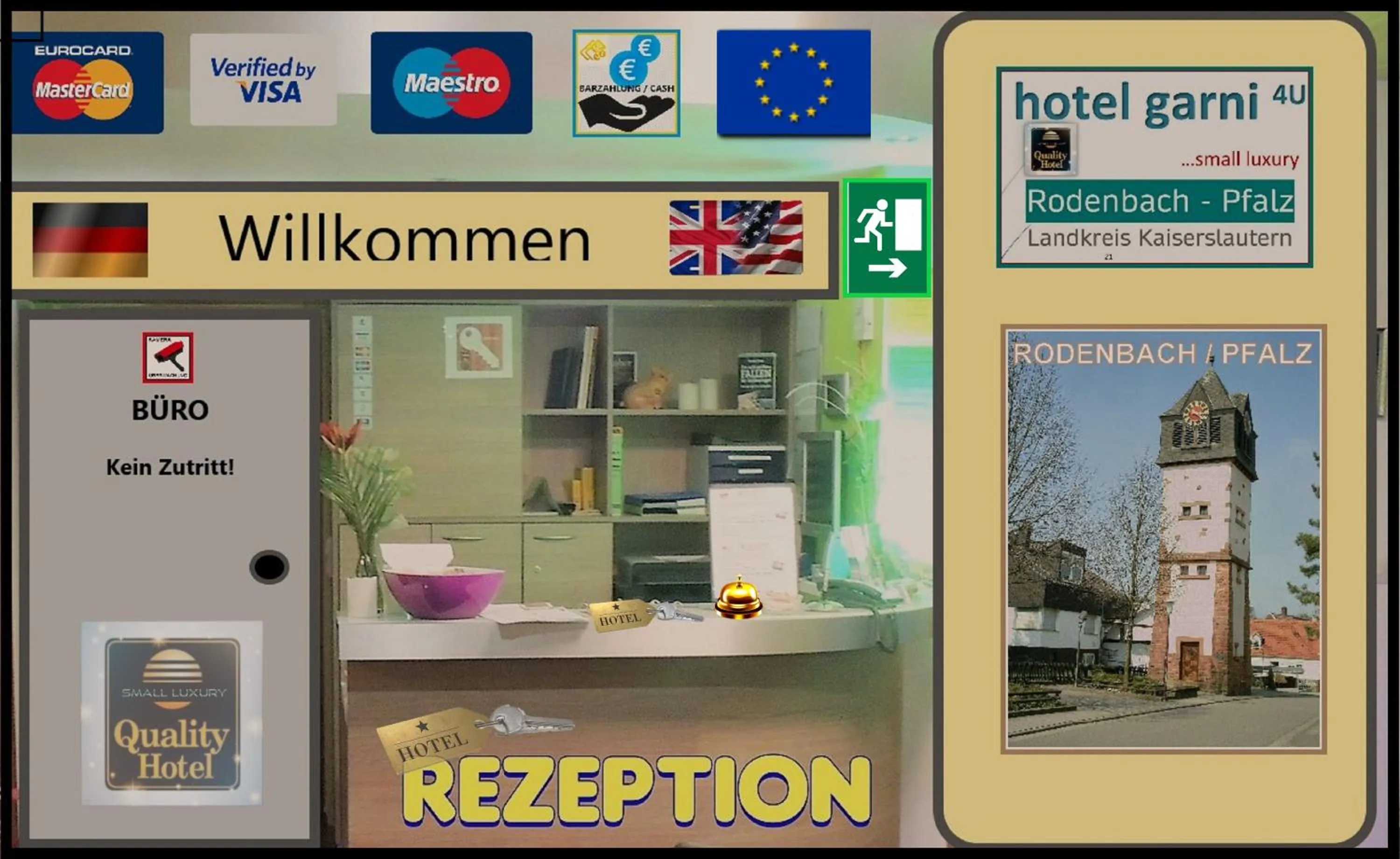 Lobby or reception in Appartements 4U Rodenbach