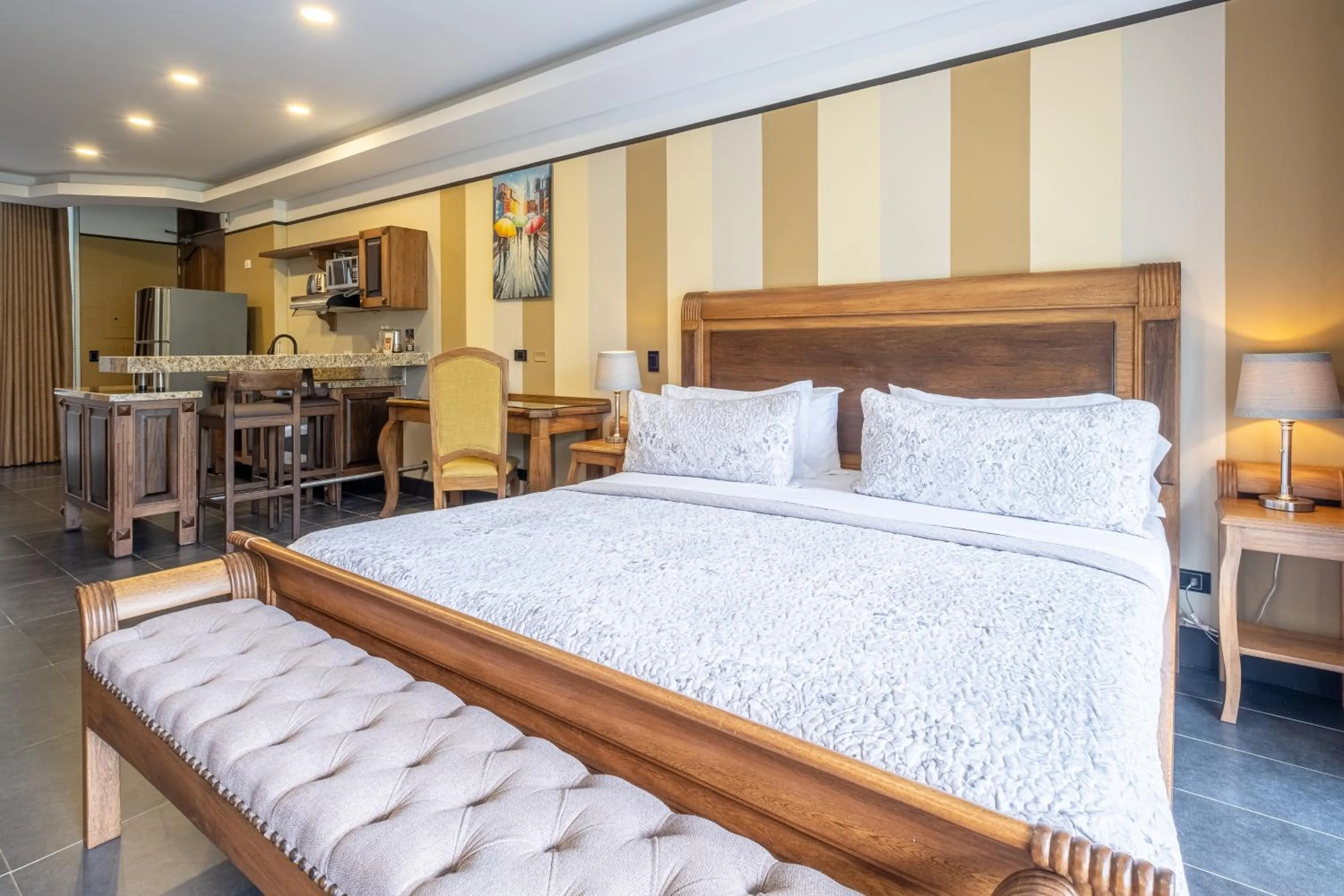 Bed in Hotel Du Parc