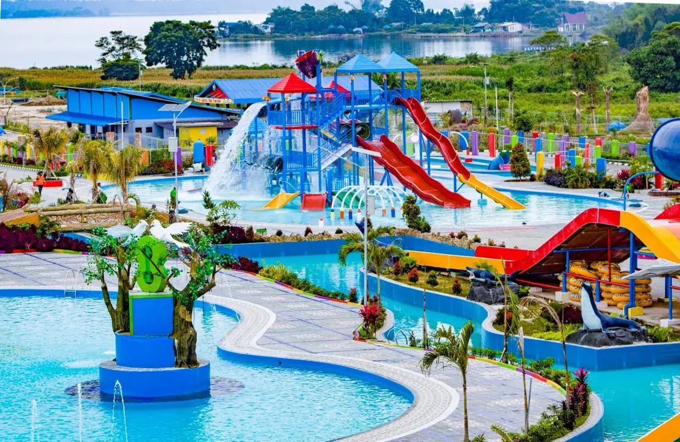 Aqua park in Labersa Hotel & Convention Center Toba Balige Aqua park in Labersa Hotel & Convention Center Toba Balige