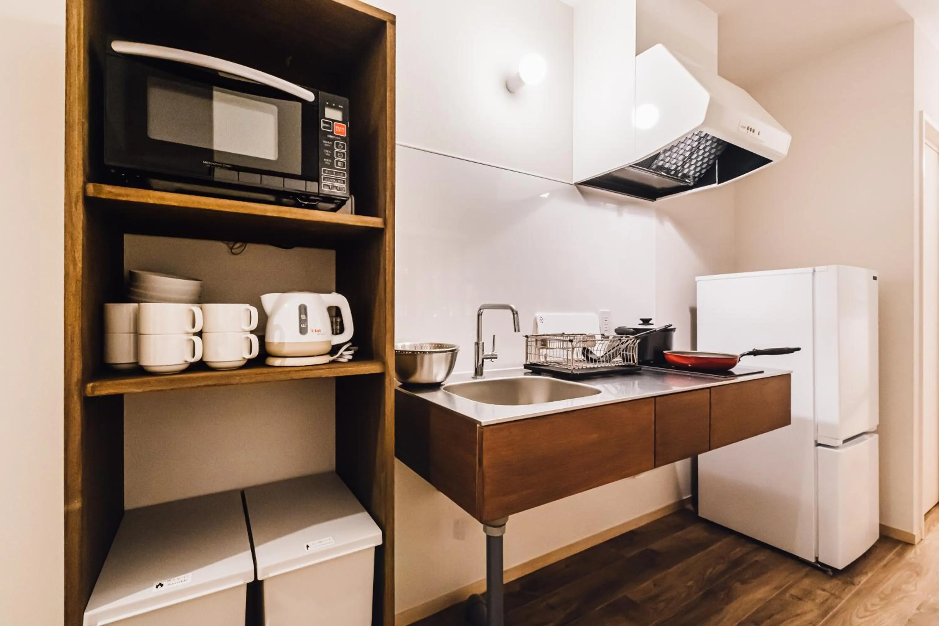 Kitchen or kitchenette in Yamahana Onsen Tonden Japanese Inn