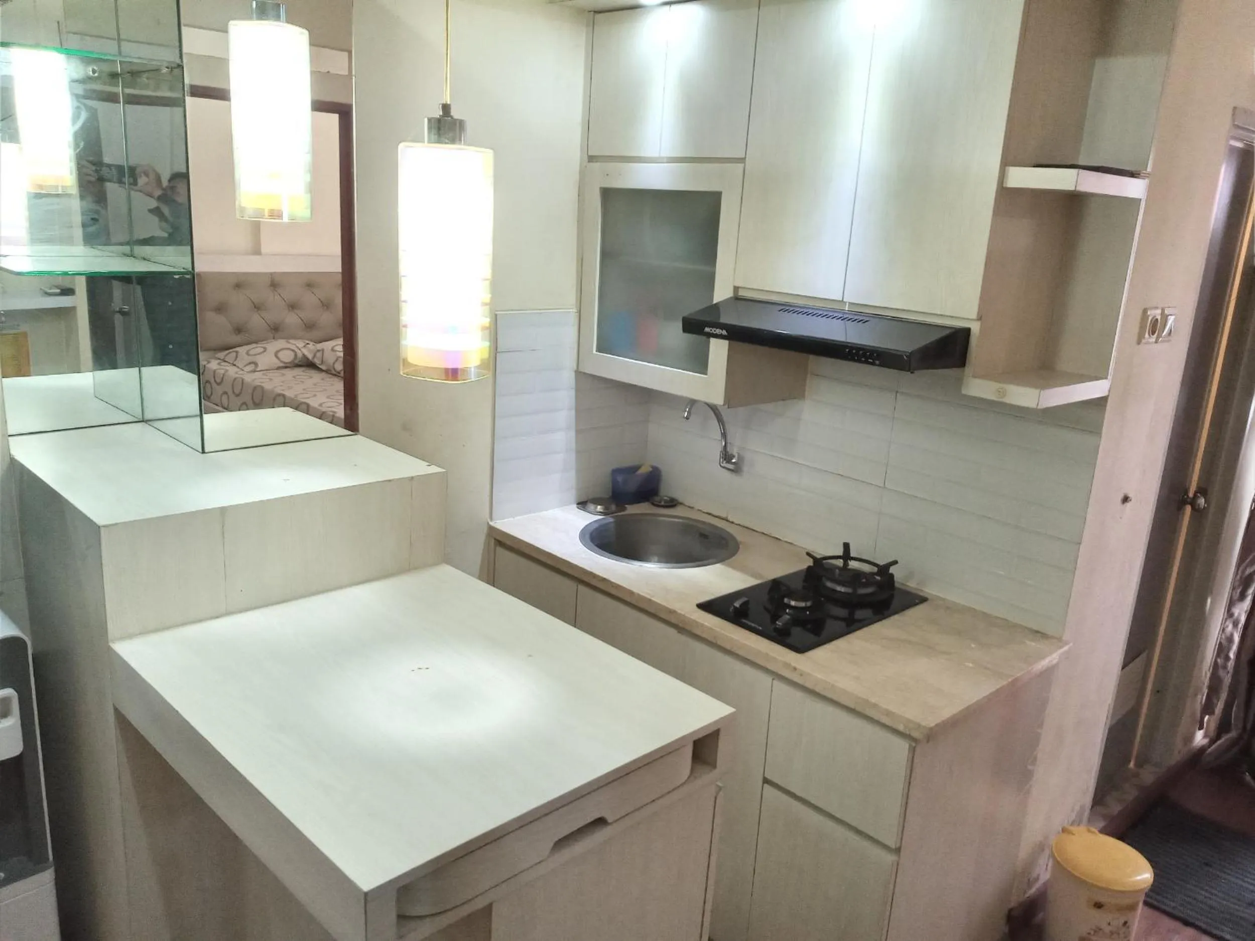 Communal kitchen in Adhigana Property Kemang View