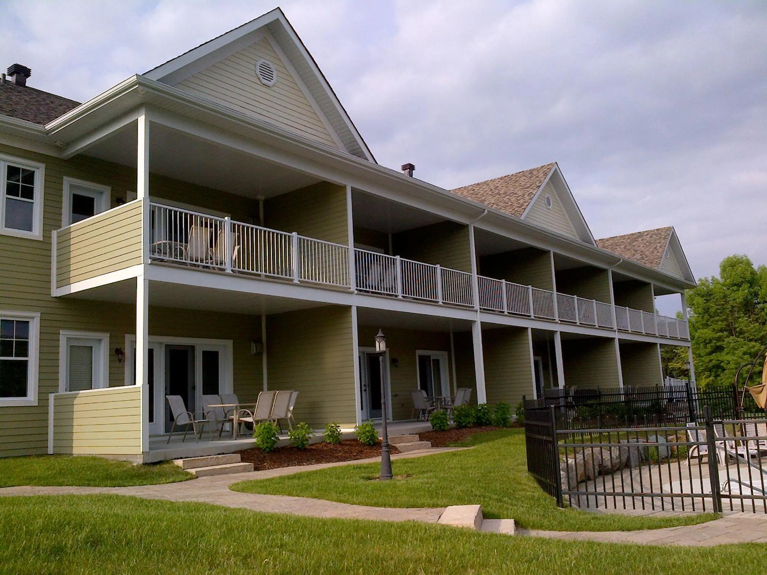 Patio in Condo Le Champlain - 105