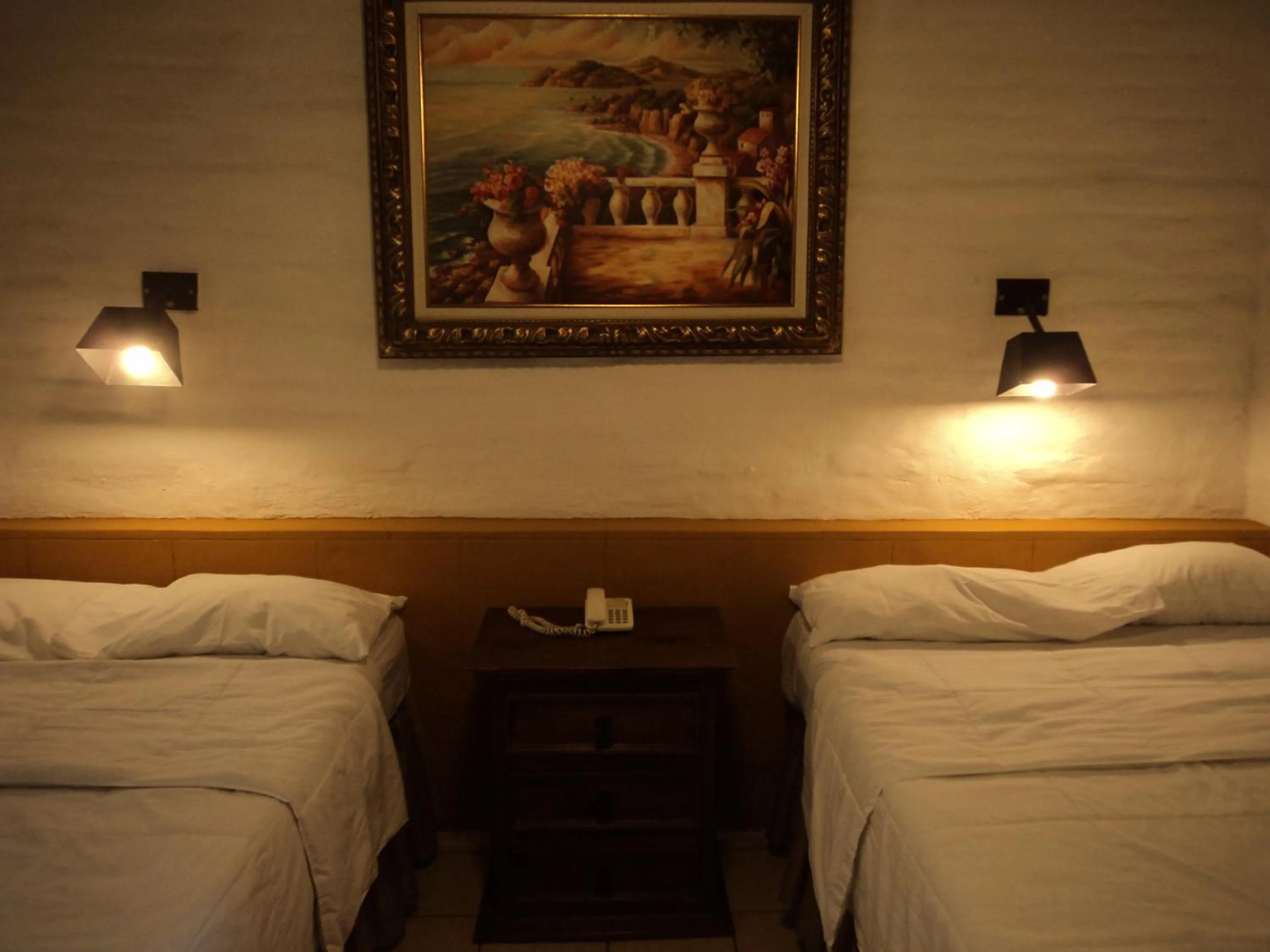 Decorative detail, Bed in Hotel El Rancho