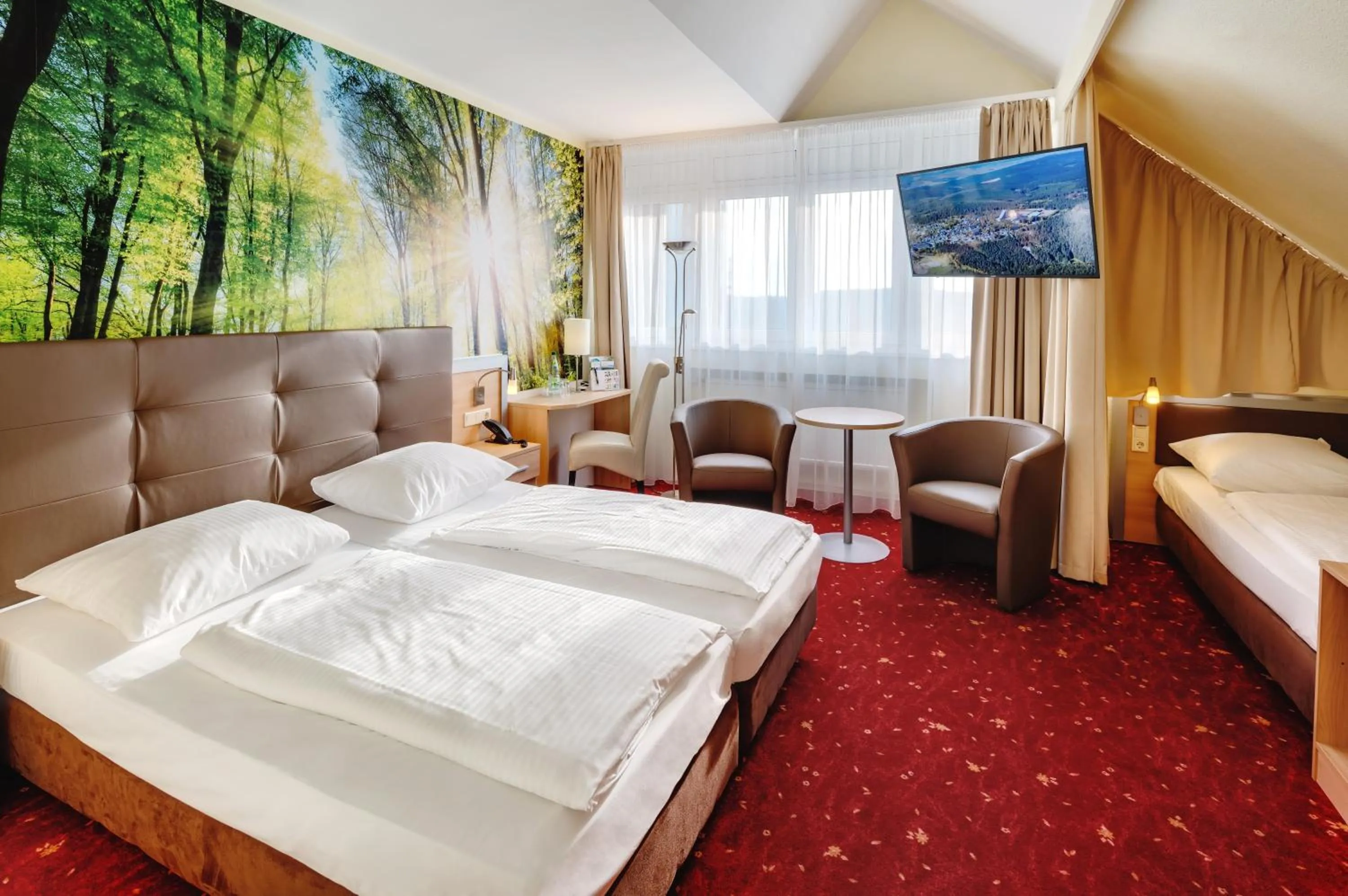 Bed in AHORN Panorama Hotel Oberhof