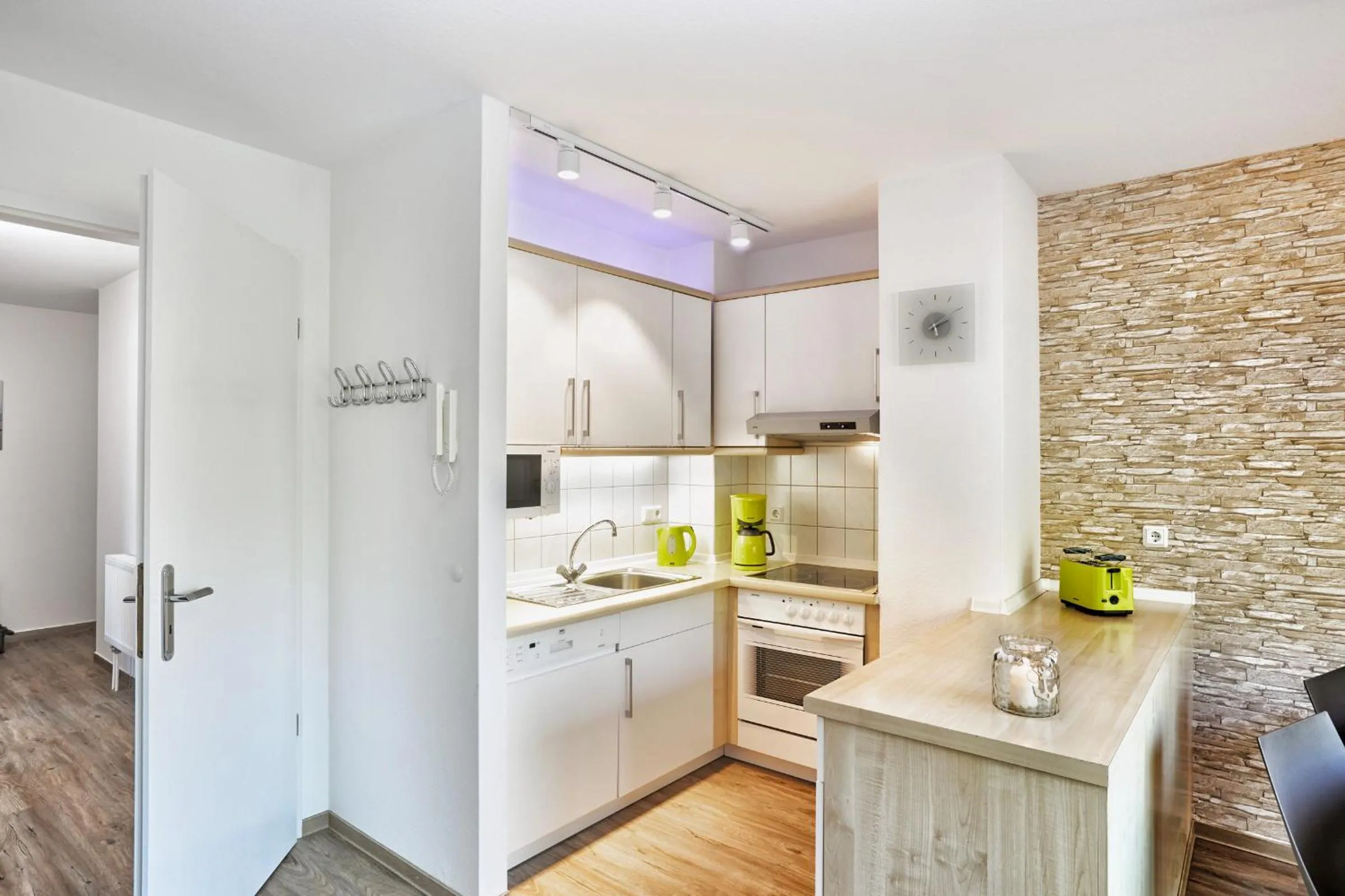 Kitchen or kitchenette in A plus Ferienpark Usedom