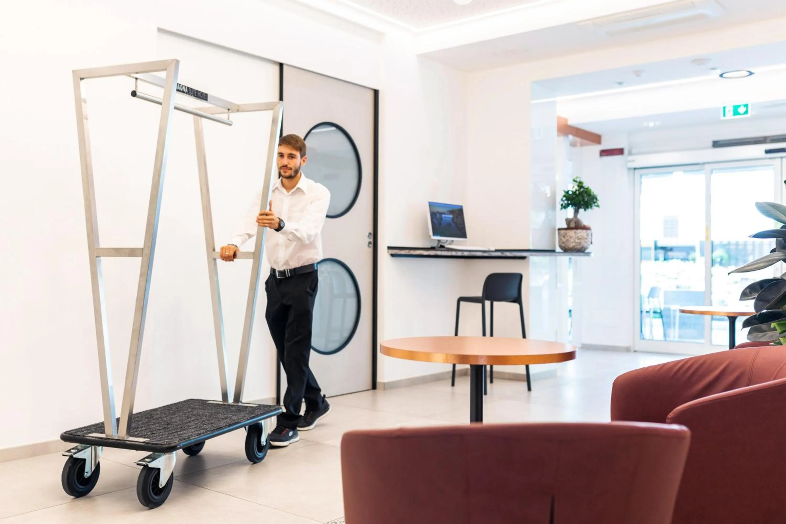 Lobby or reception in Romagna Suite Hotel