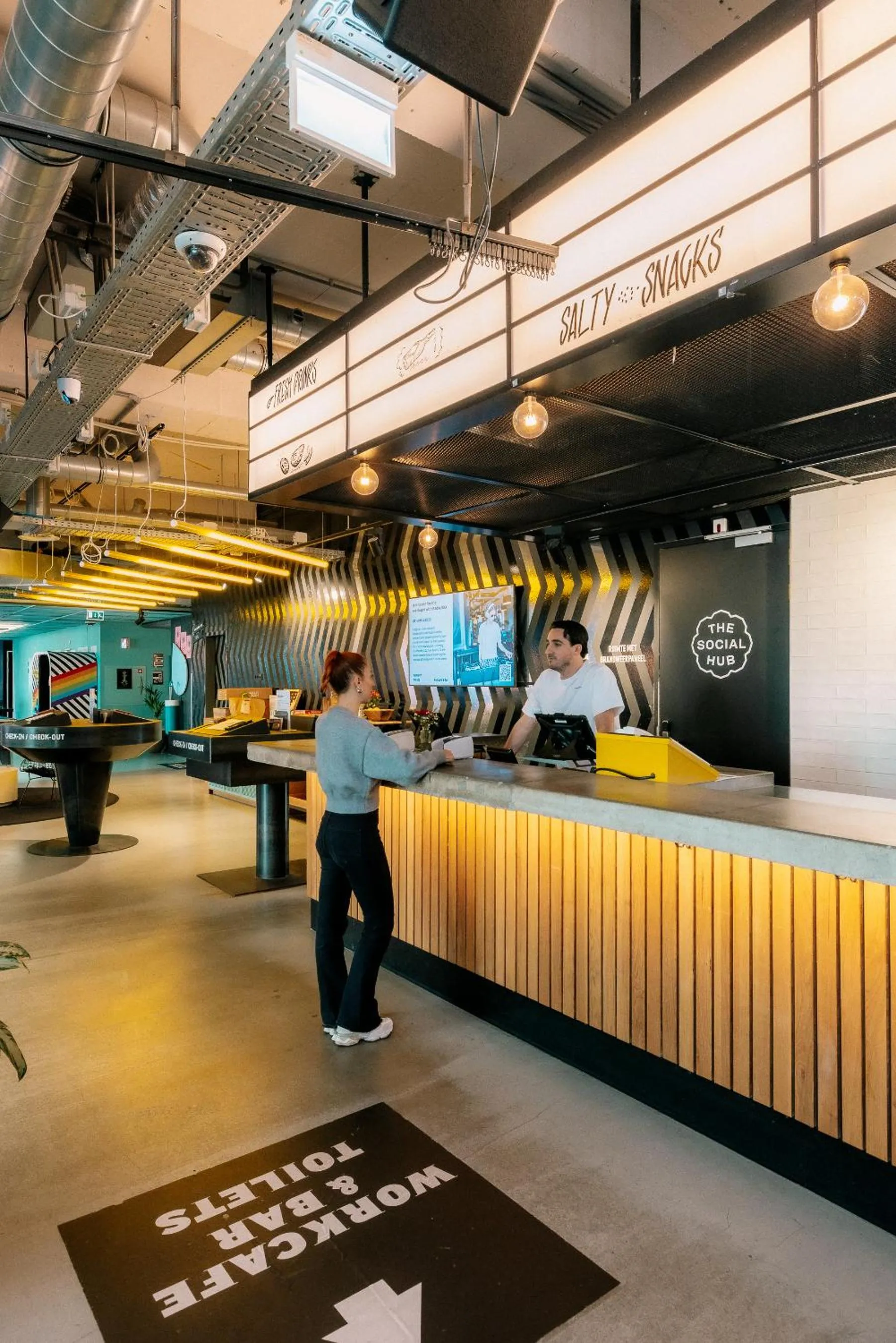 Lobby or reception in The Social Hub Amsterdam West 4 star