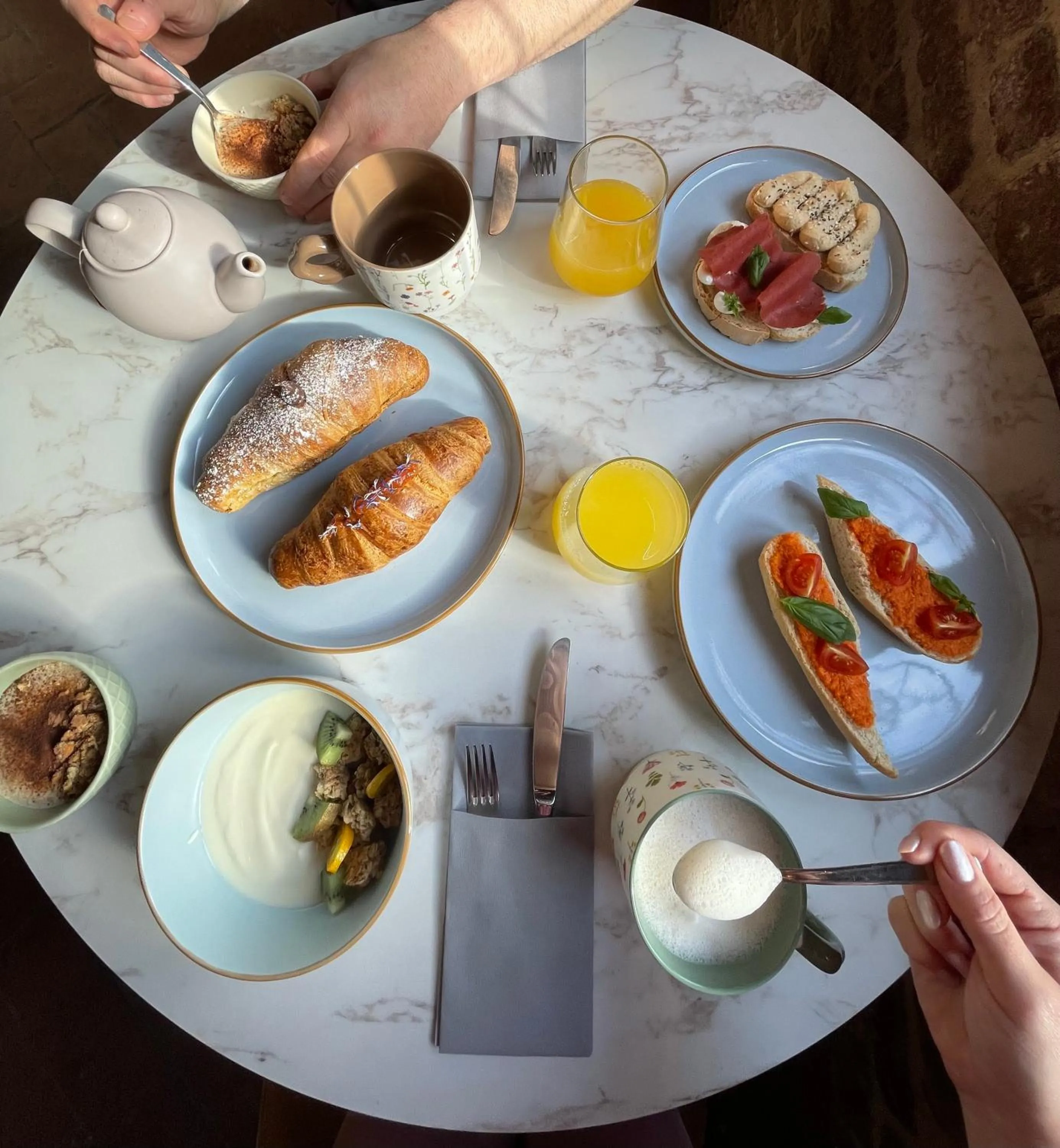 Food and drinks in B&B Osteria Del Vicario