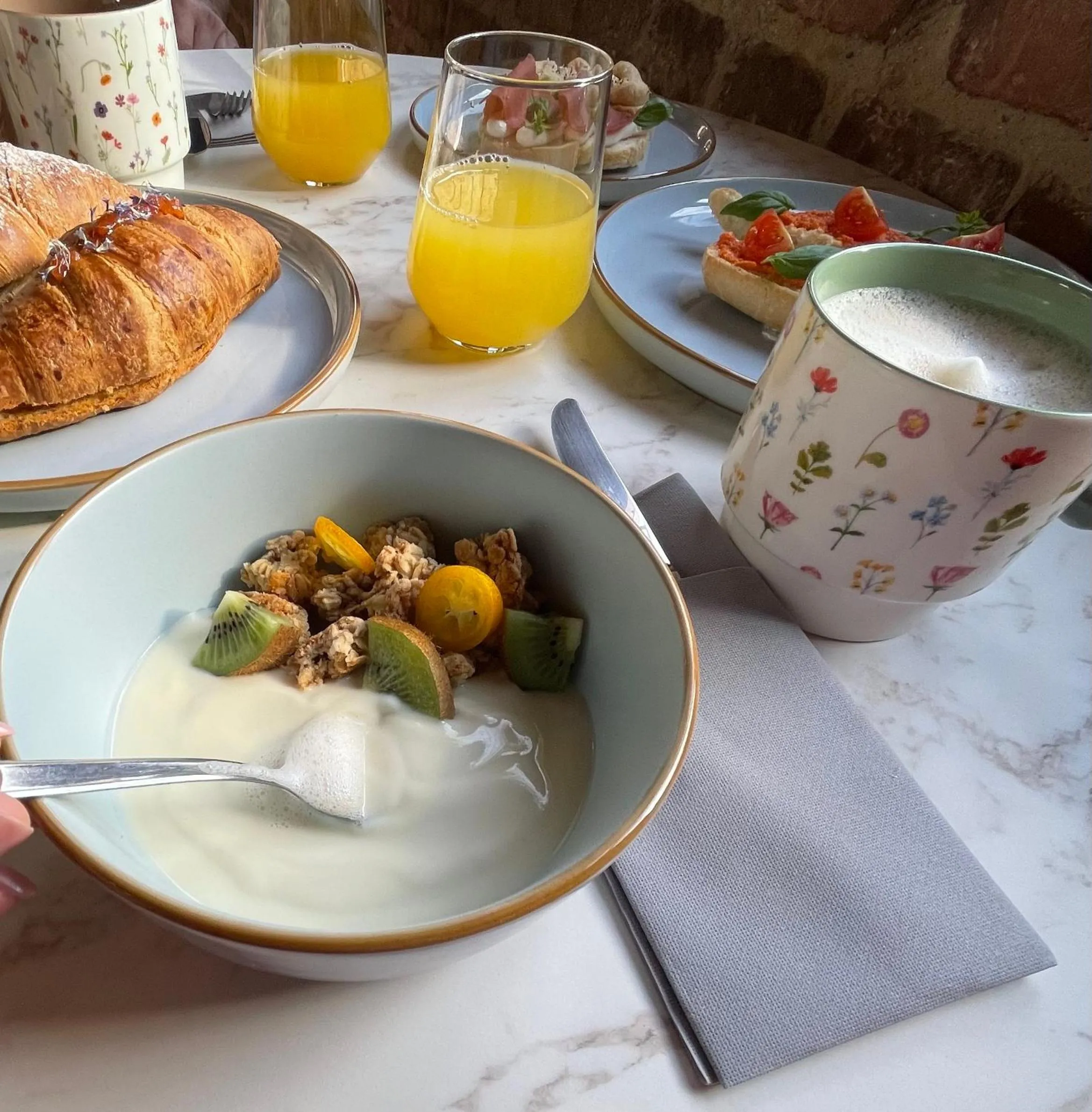 Food and drinks in B&B Osteria Del Vicario