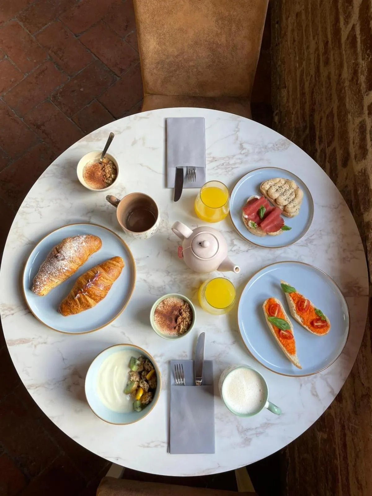 Food and drinks in B&B Osteria Del Vicario