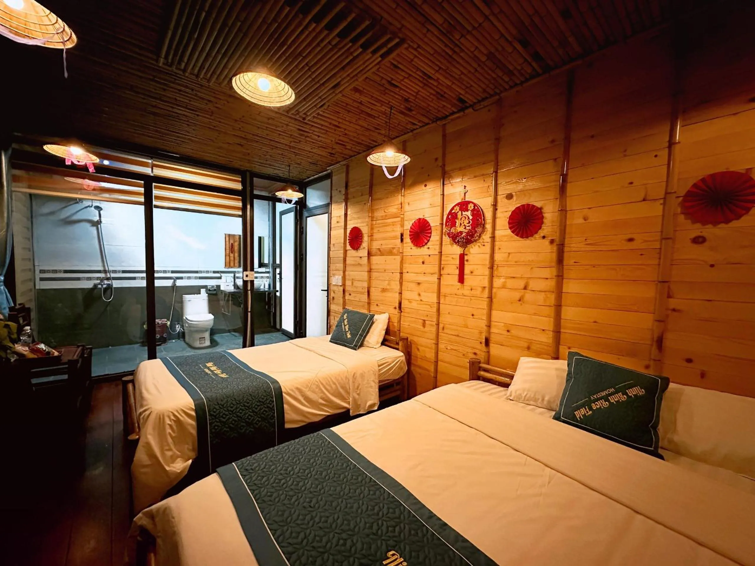 Bed in Trang An Moon Garden Homestay