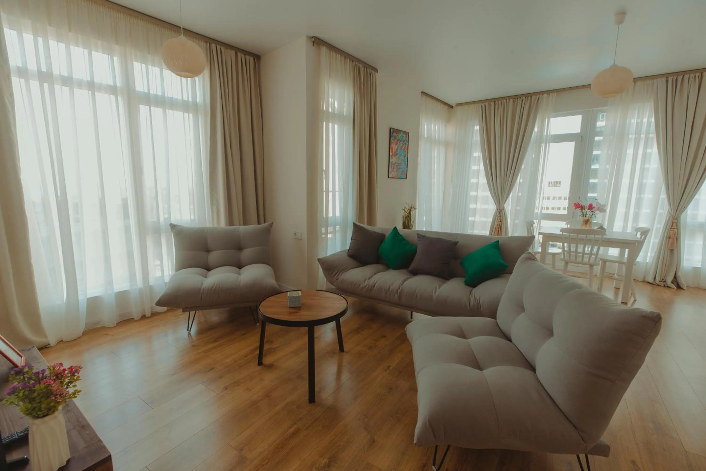 Dining area in White Sails Residential Hotel