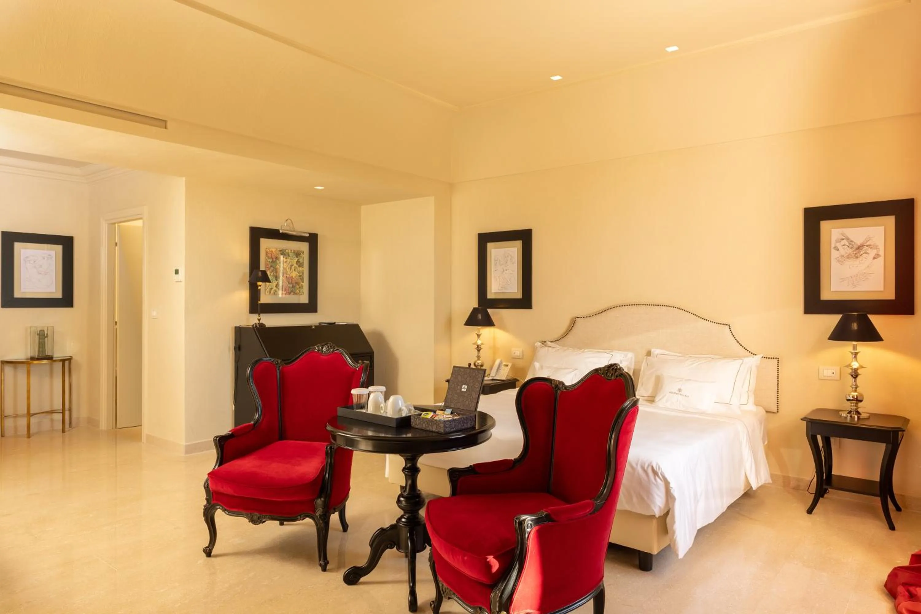 Bed in Alvino Relais Mulino Contemporaneo