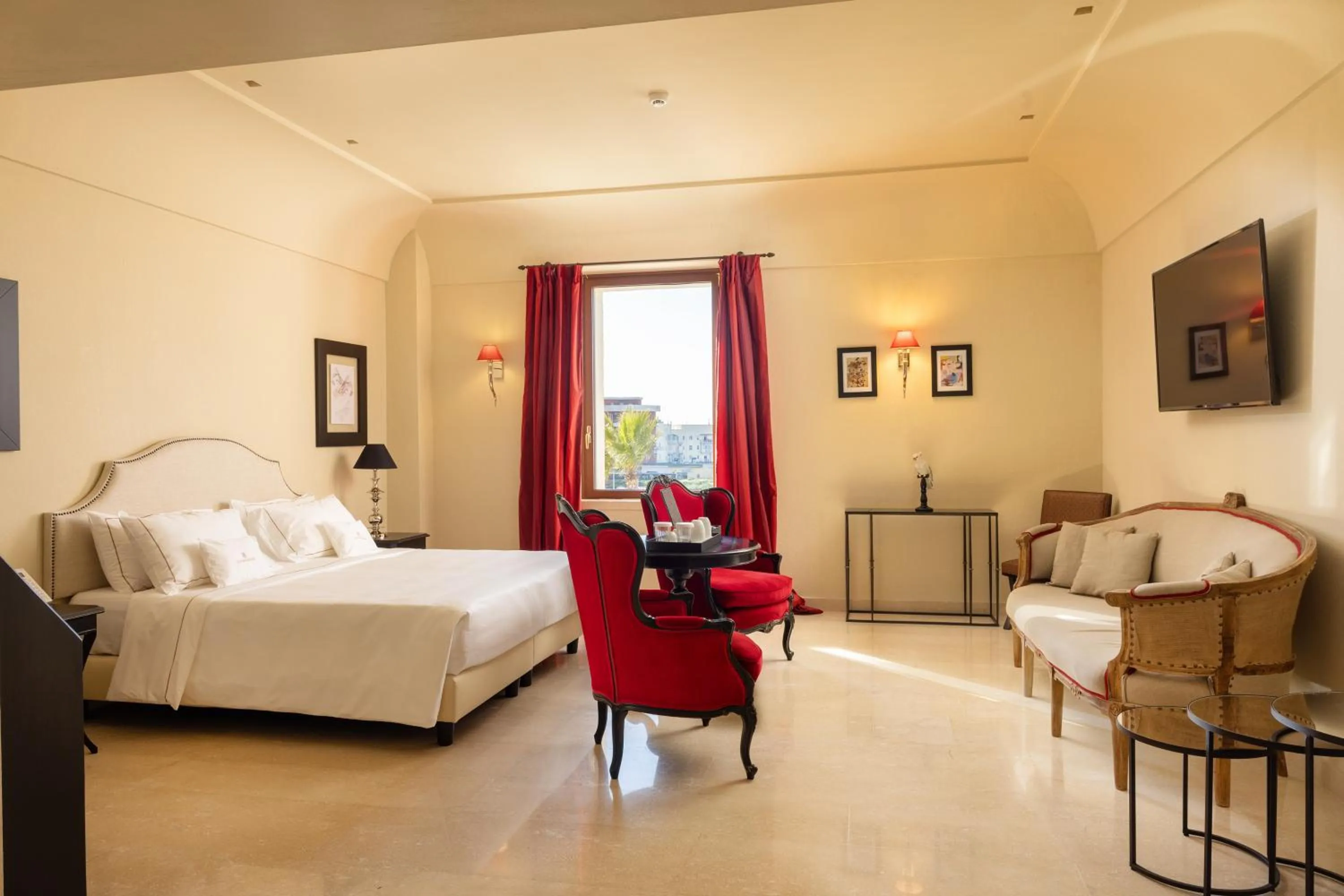 Bed in Alvino Relais Mulino Contemporaneo