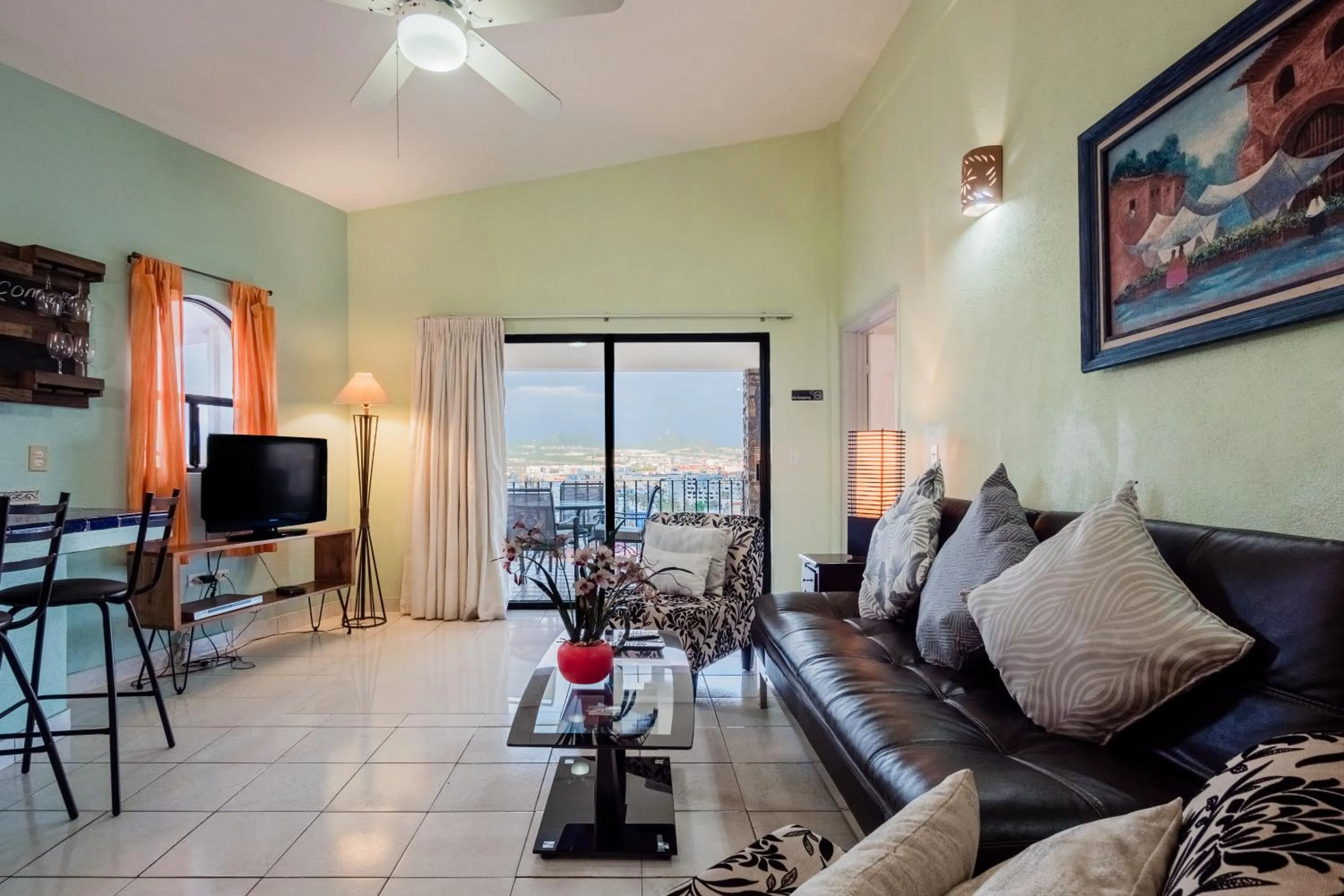 Living room in Marina View Villas