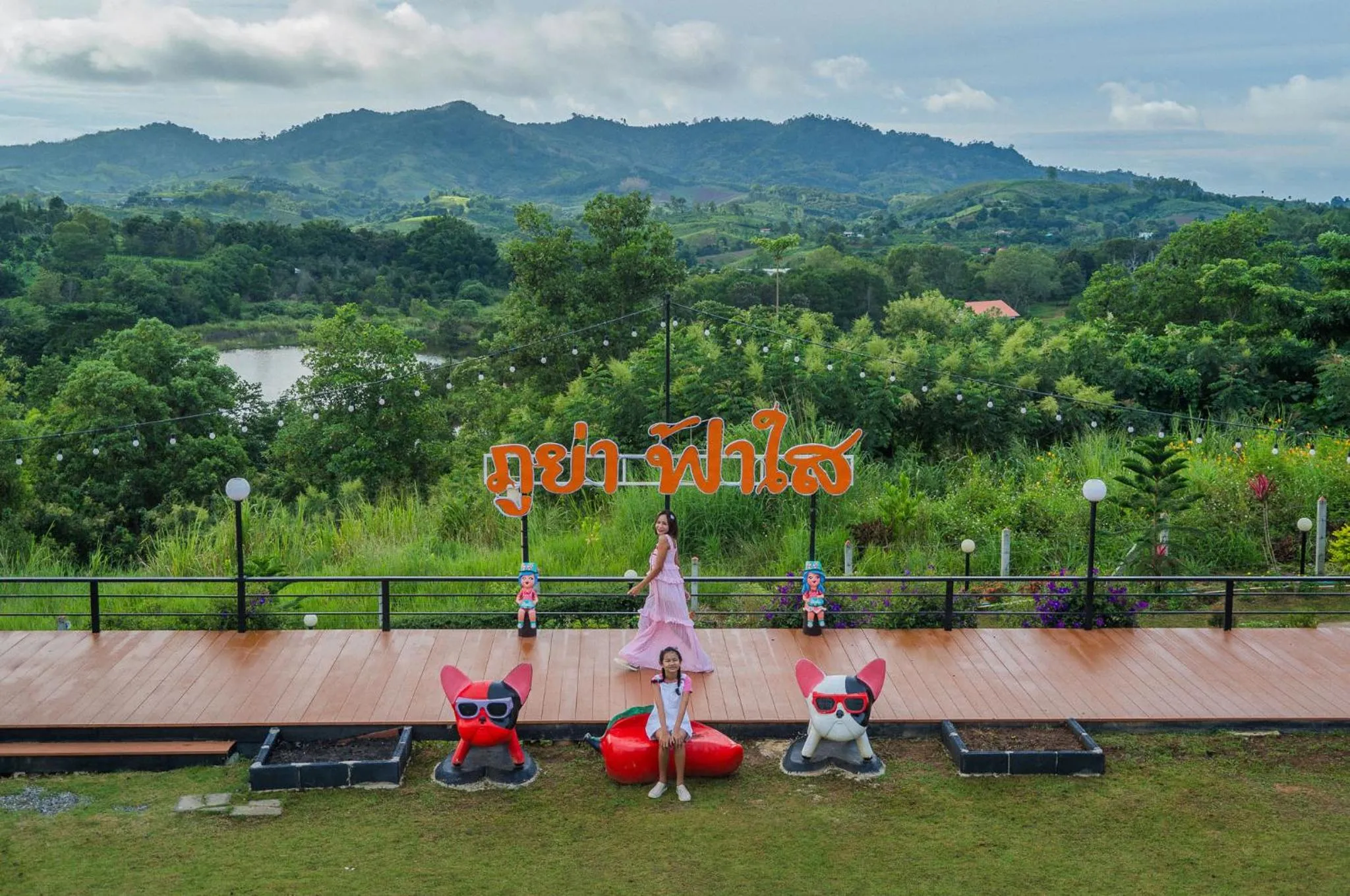 Inner courtyard view in Phuyafahsai The Resort Khao Kho