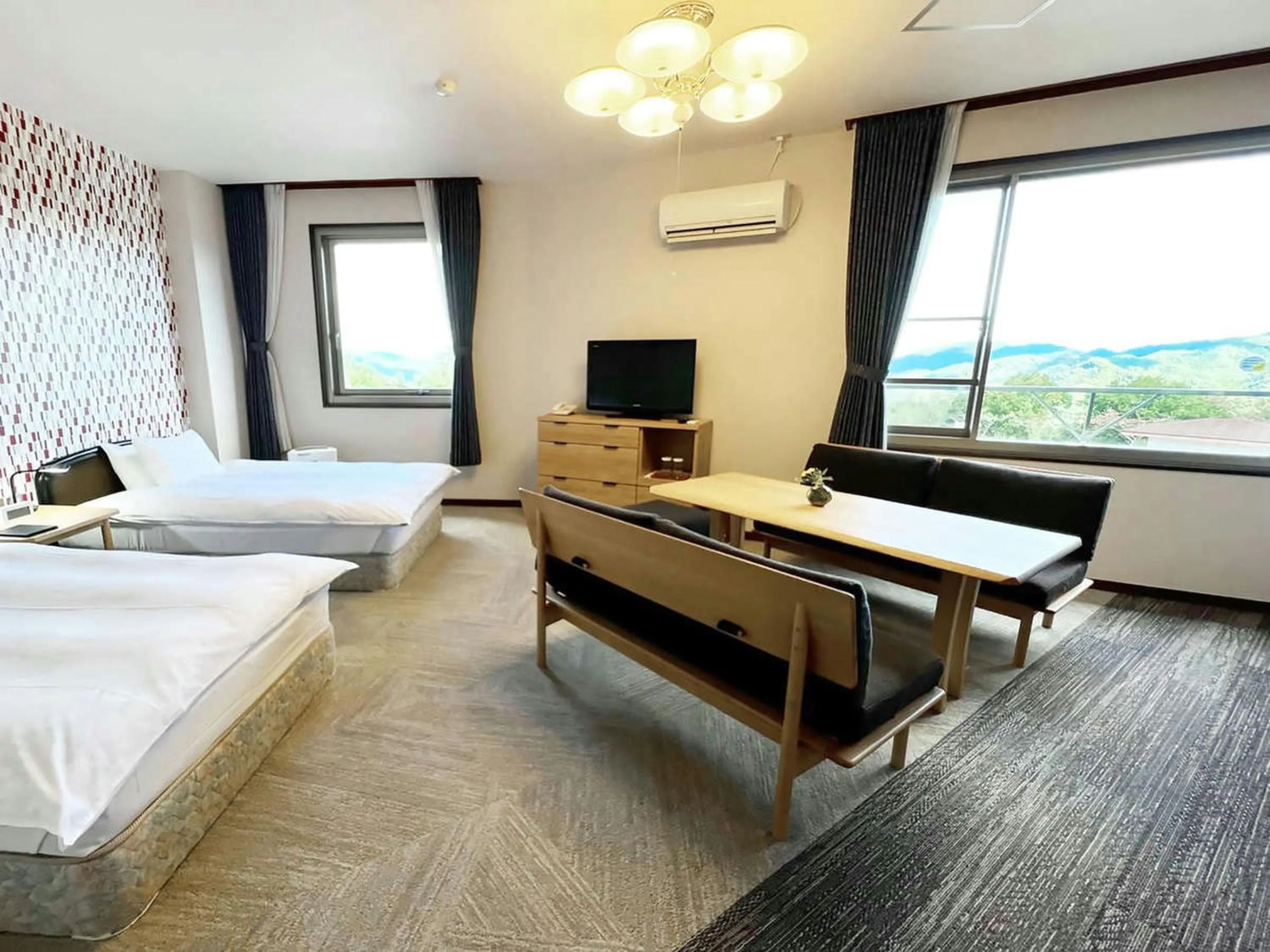 Bed in Ikoi no Mura Heritage Minoyama