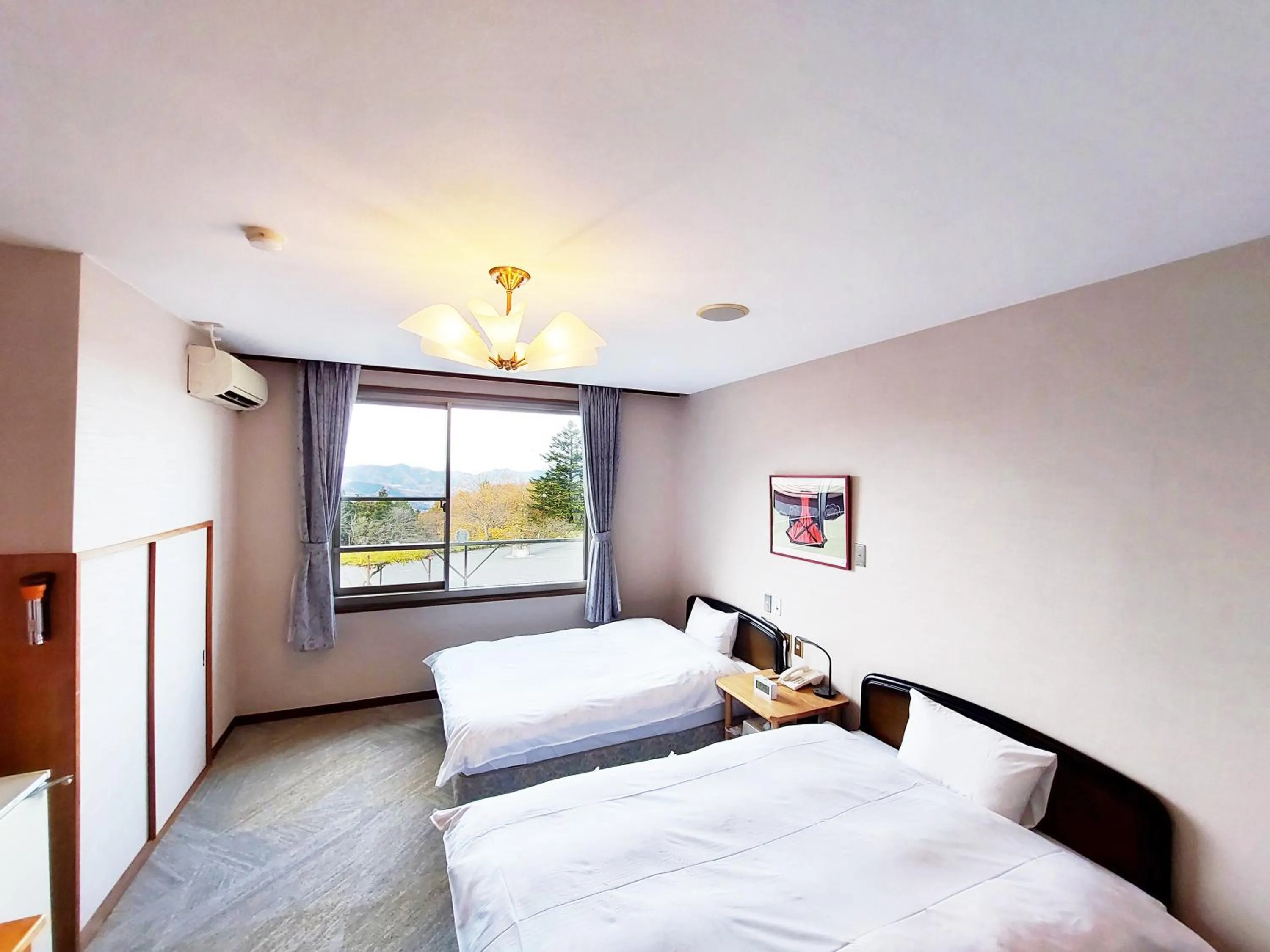 Bed in Ikoi no Mura Heritage Minoyama