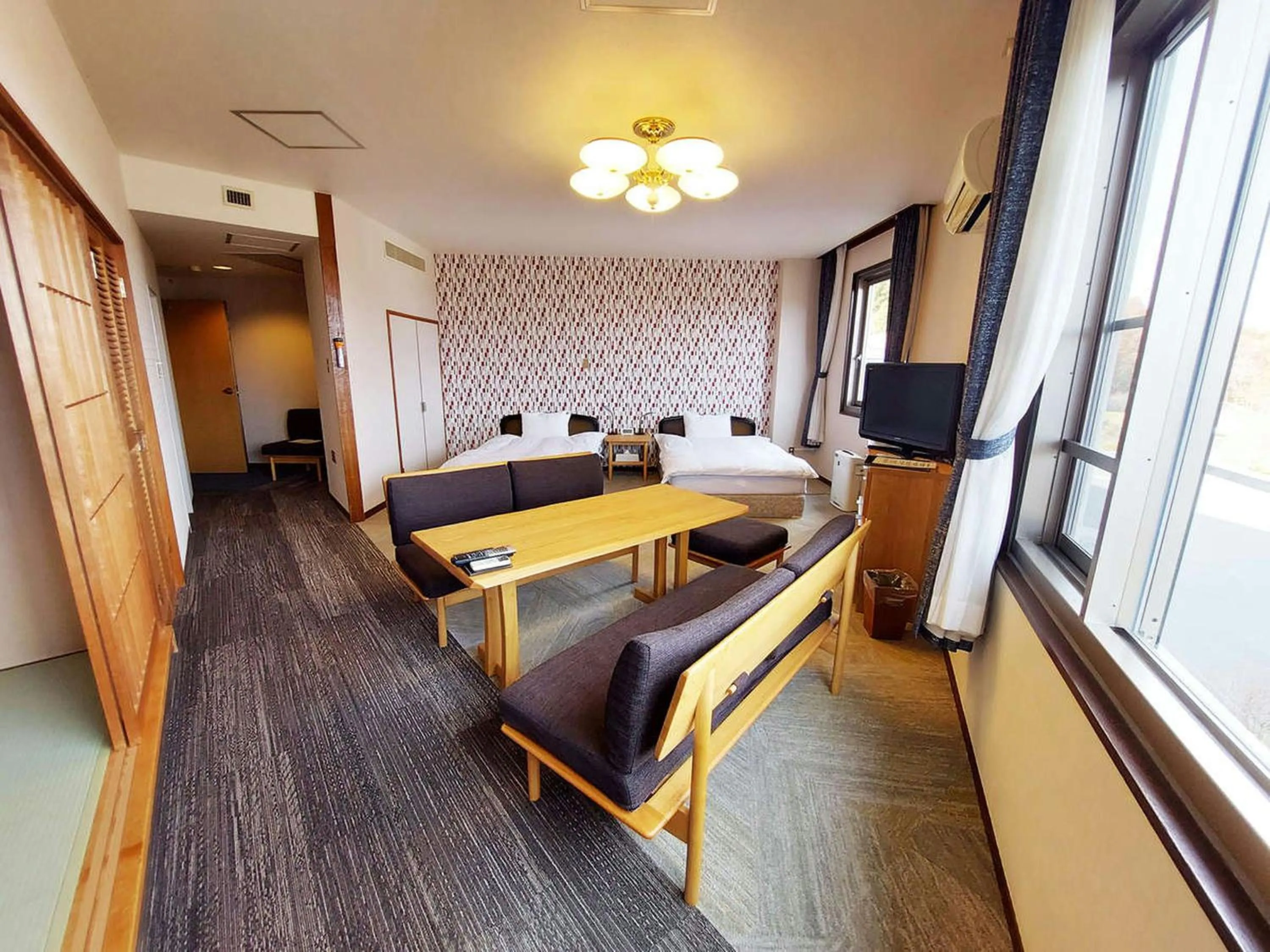 Bed in Ikoi no Mura Heritage Minoyama