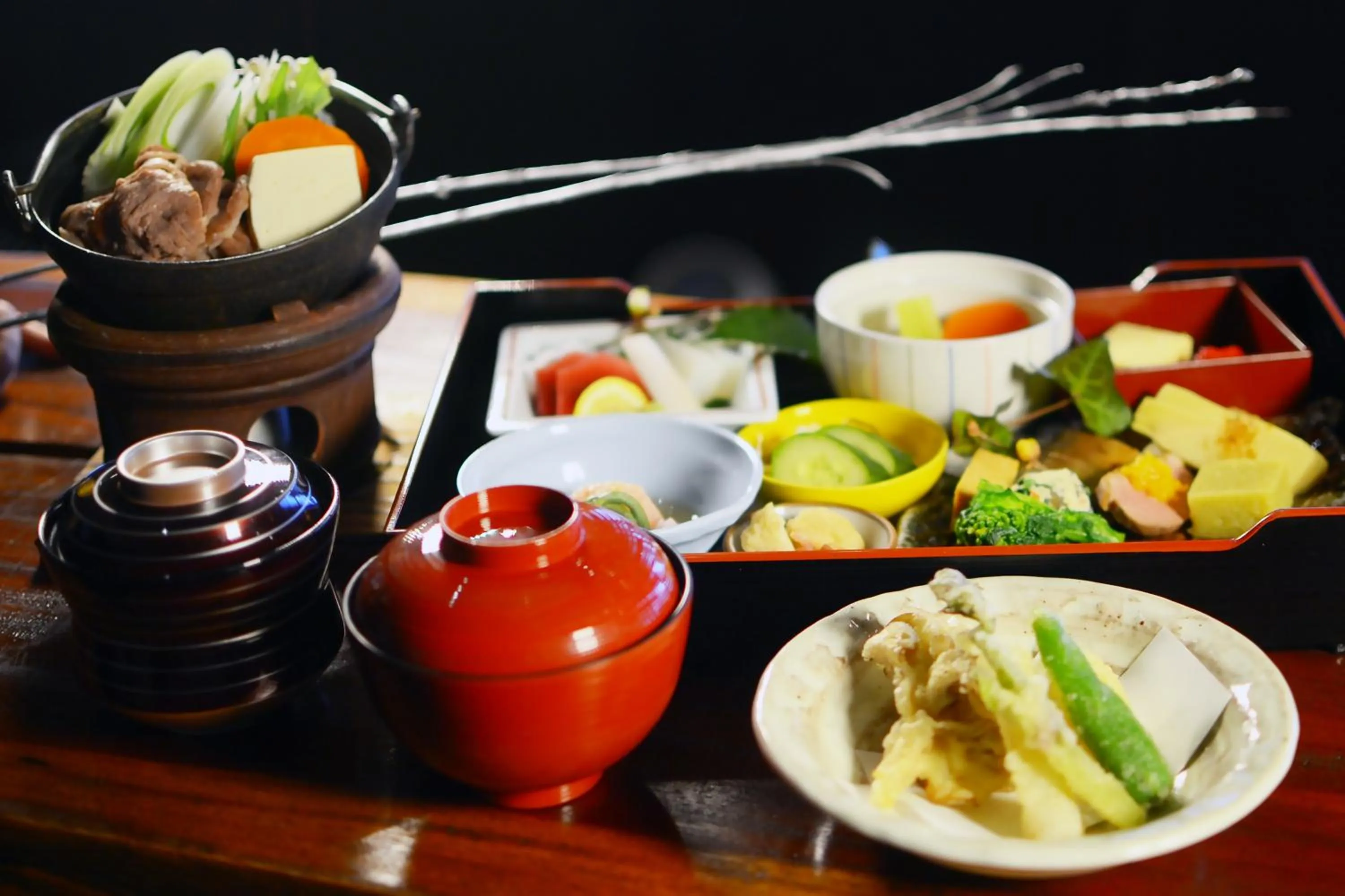 Food in Ikoi no Mura Heritage Minoyama