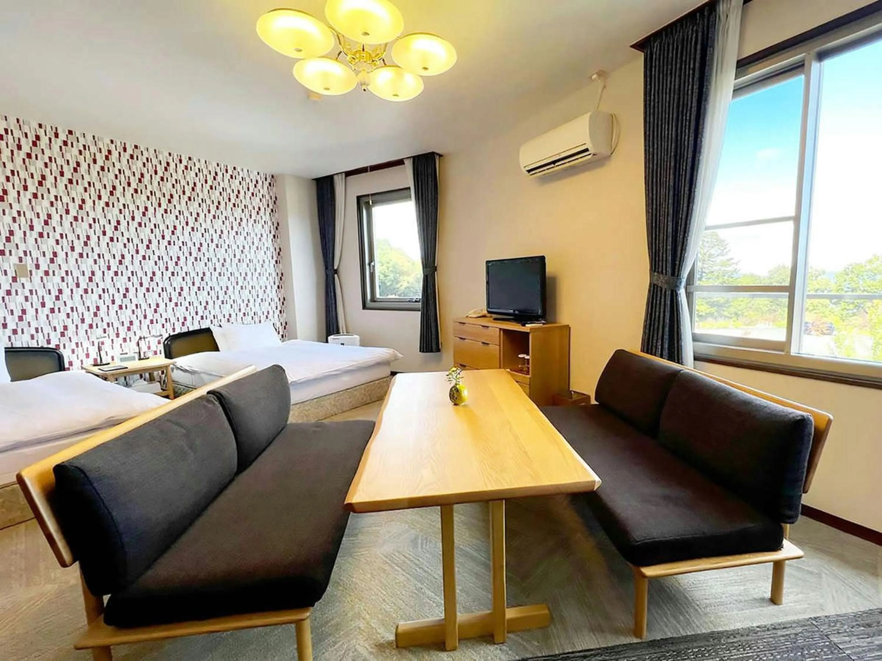 Bed in Ikoi no Mura Heritage Minoyama