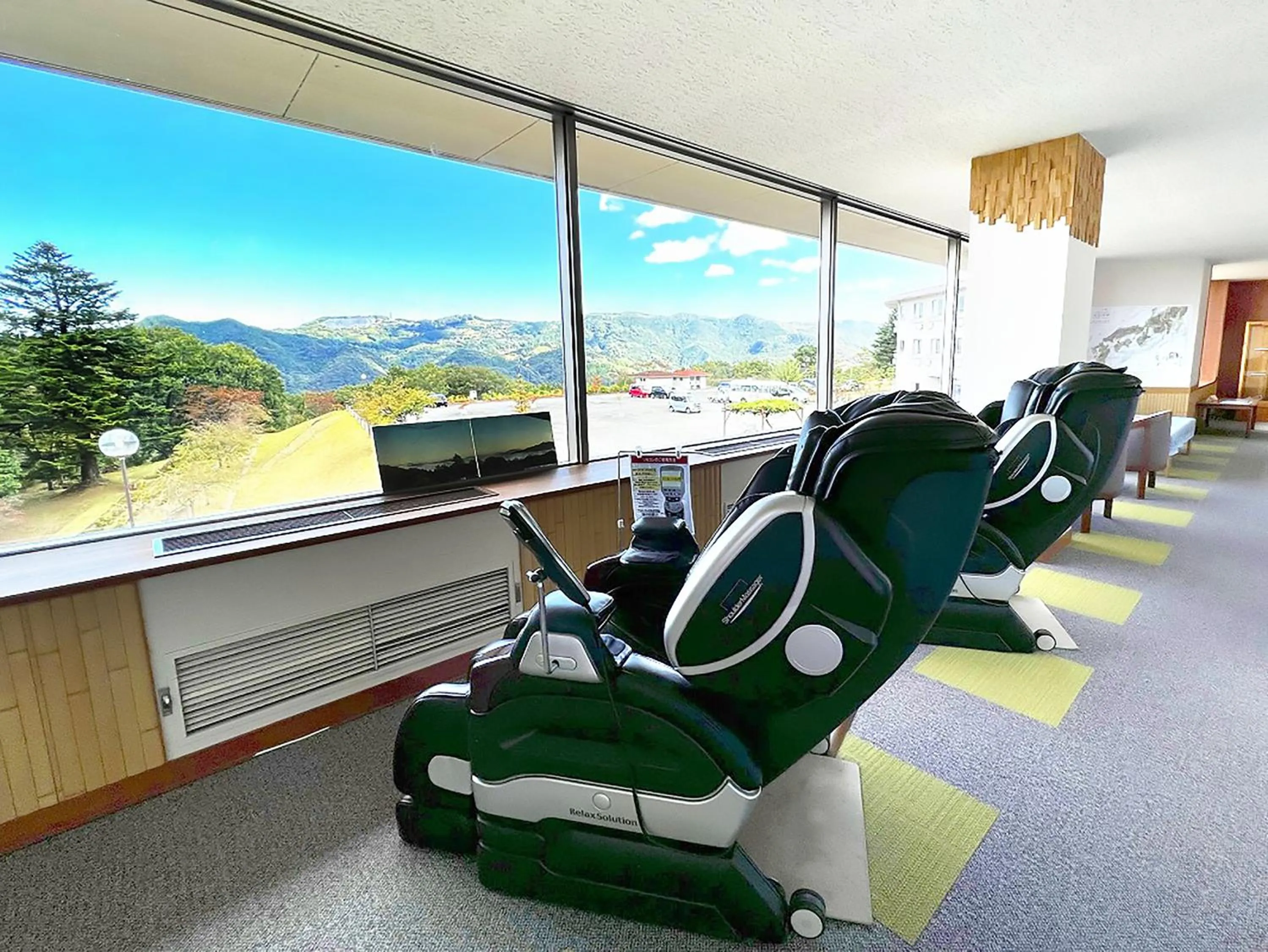 Seating area in Ikoi no Mura Heritage Minoyama