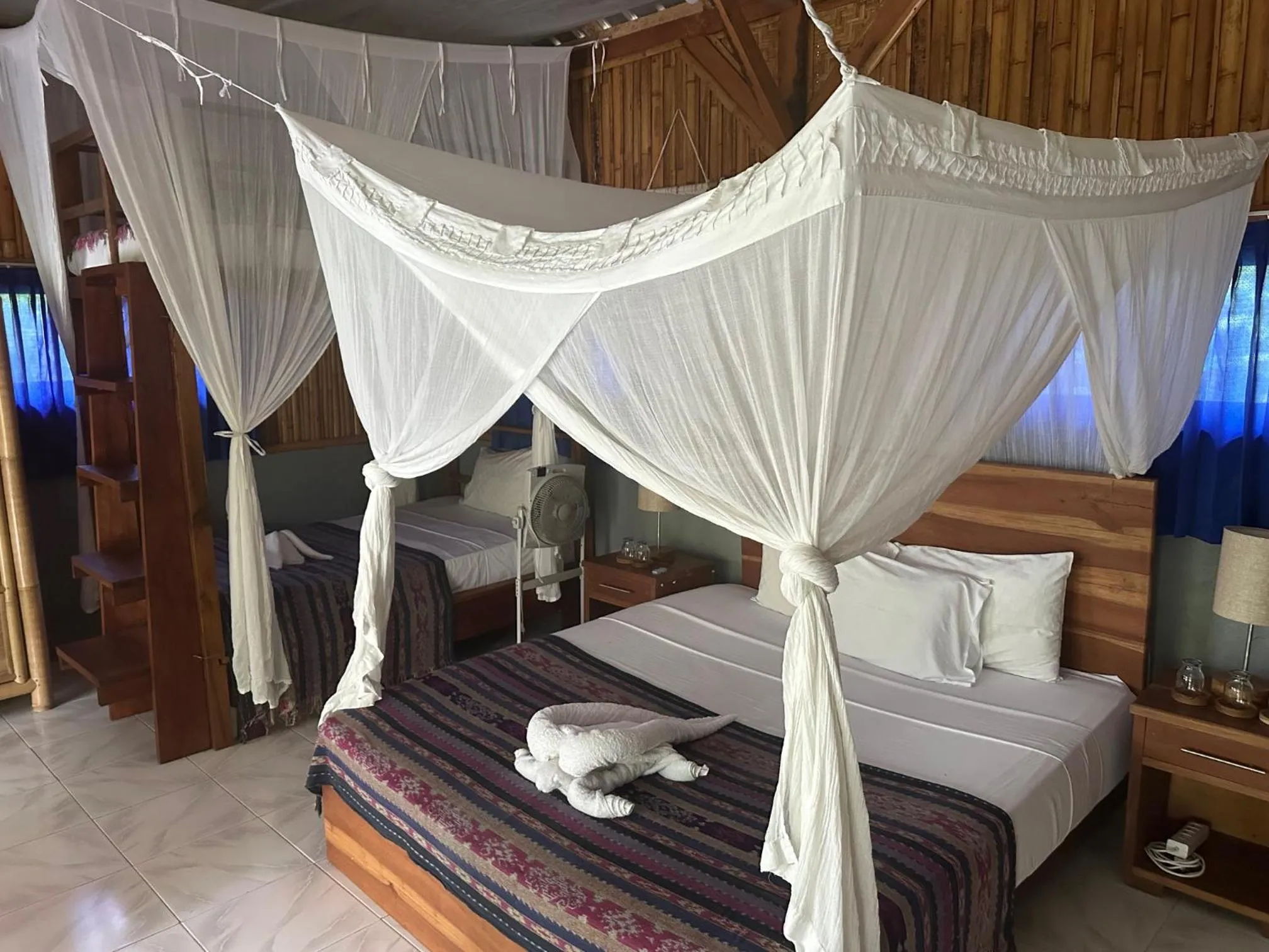 Photo of the whole room, Bed in Rinjani Beach Eco Resort