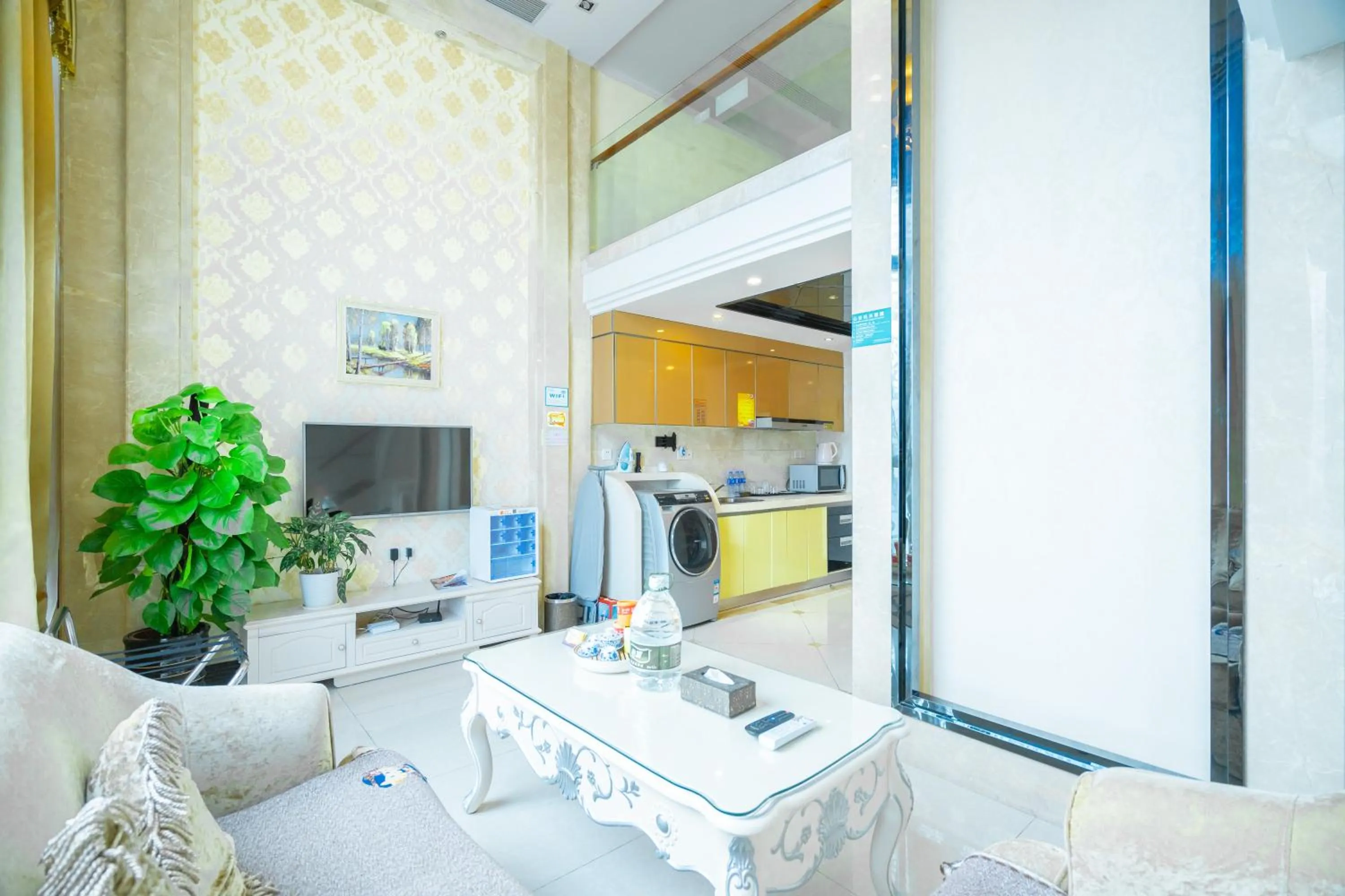 Living room in Louidon Mega Apartment Of Kam Rueng Plaza - Sunshine Apartment