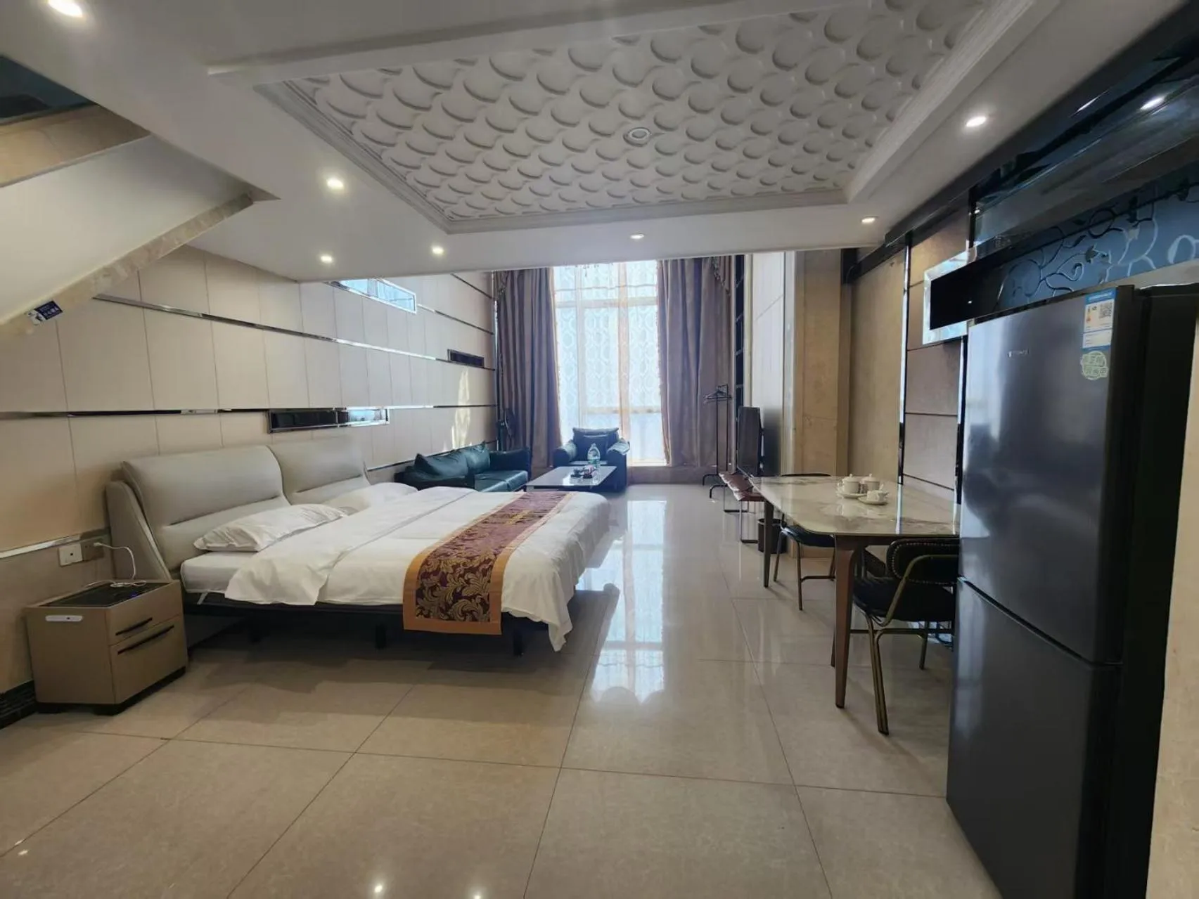 Bed in Louidon Mega Apartment Of Kam Rueng Plaza