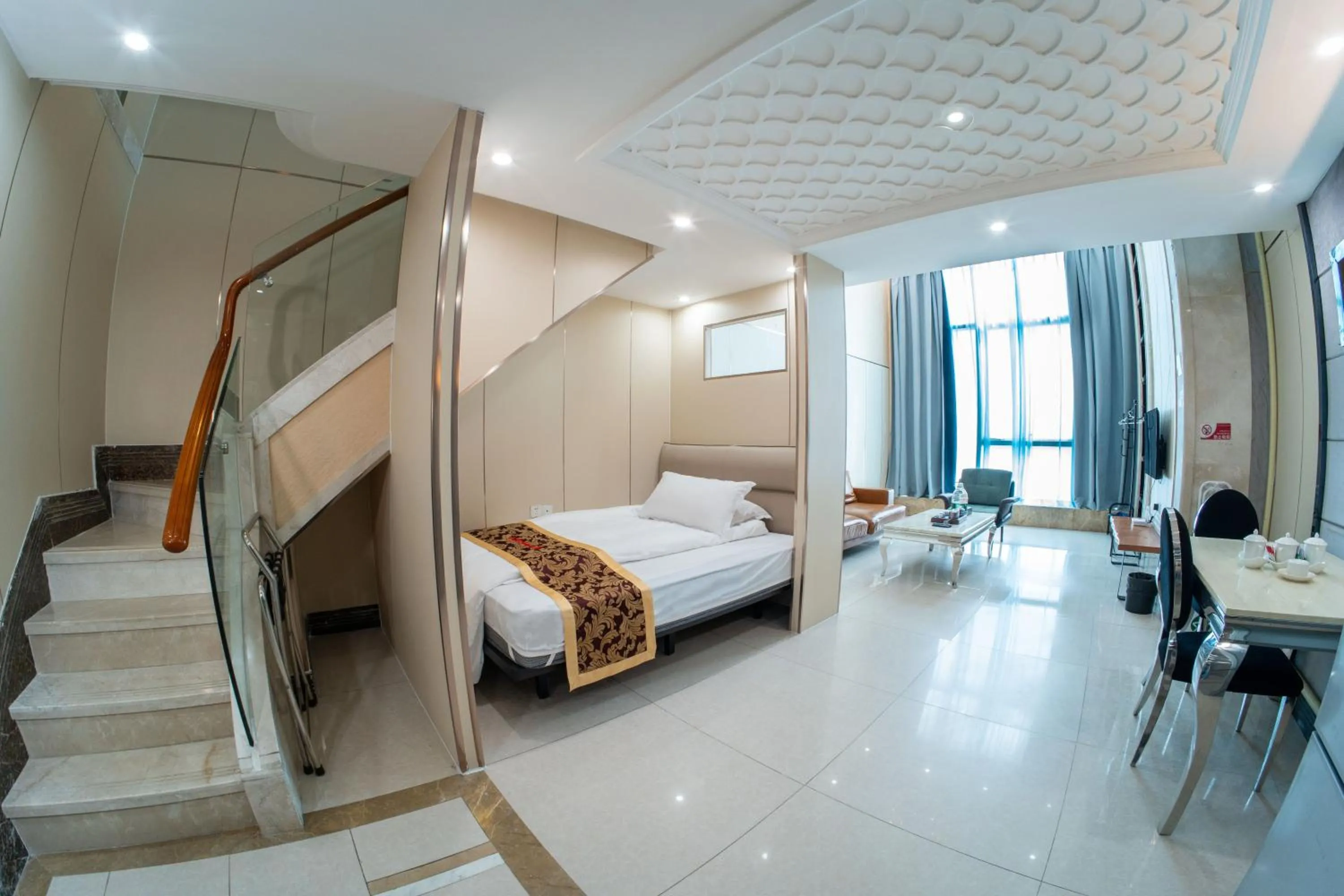 Bed in Louidon Mega Apartment Of Kam Rueng Plaza