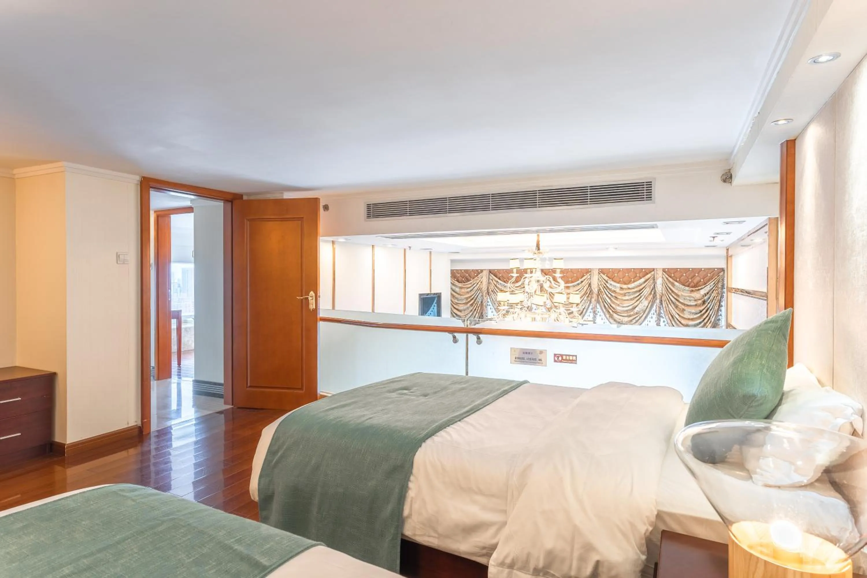 Bed in Louidon Mega Apartment Of Kam Rueng Plaza - Sunshine Apartment