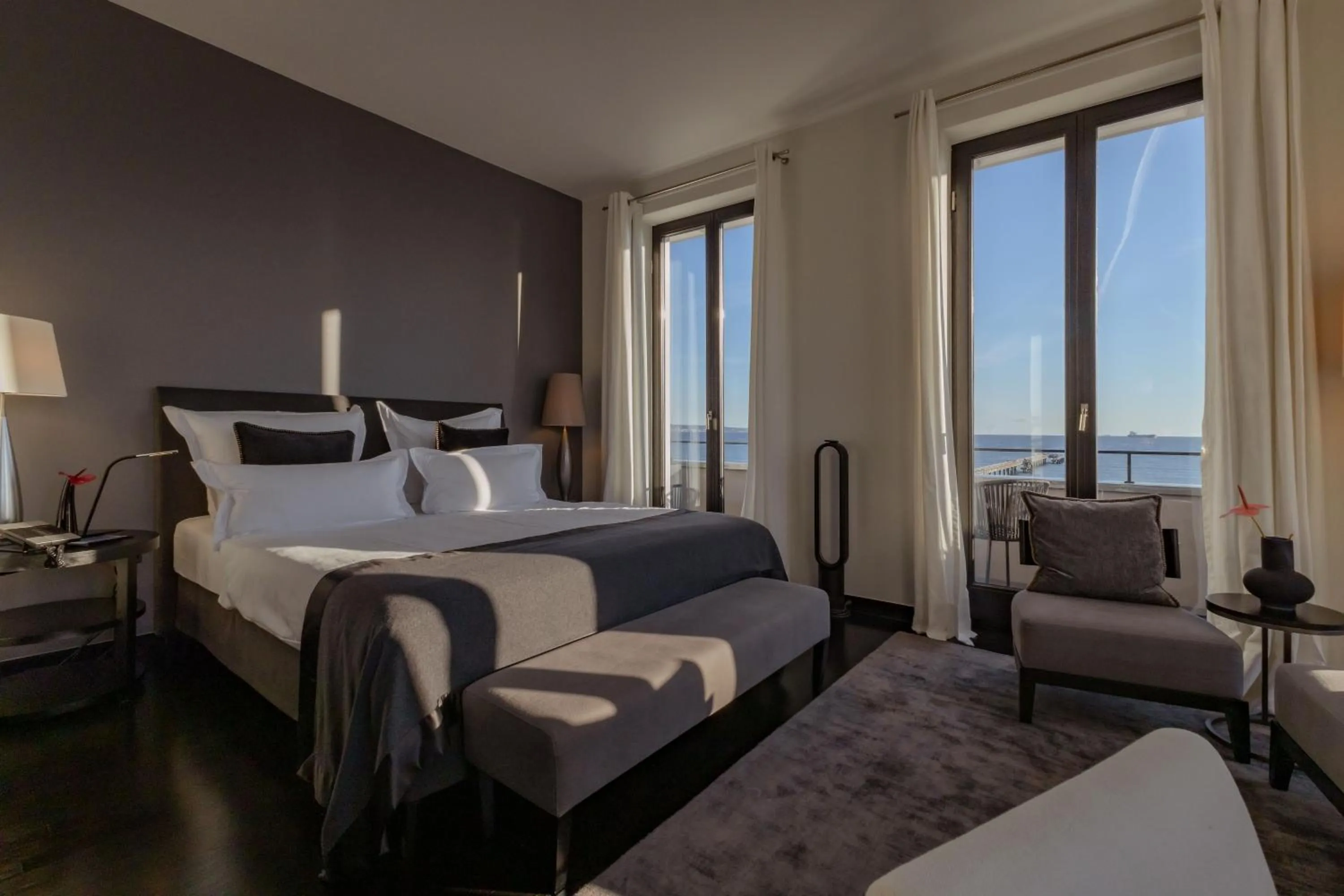 View (from property/room), Bed in A-ROSA Hotel Ceres am Meer - Adults Only