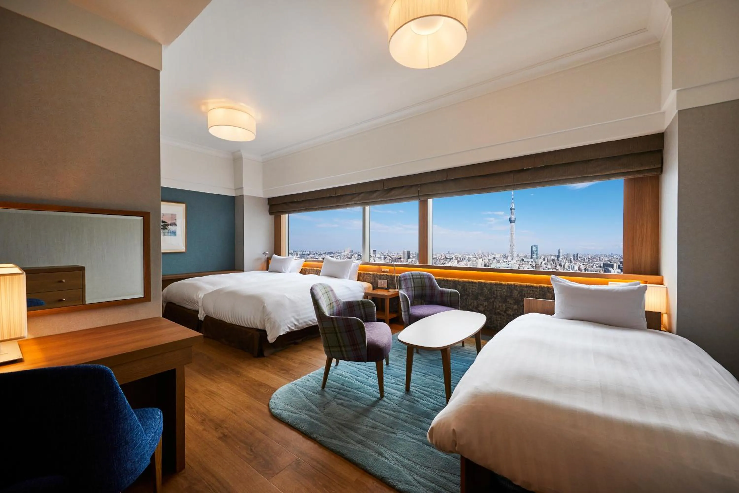 Landmark view, Bed in Tobu Hotel Levant Tokyo