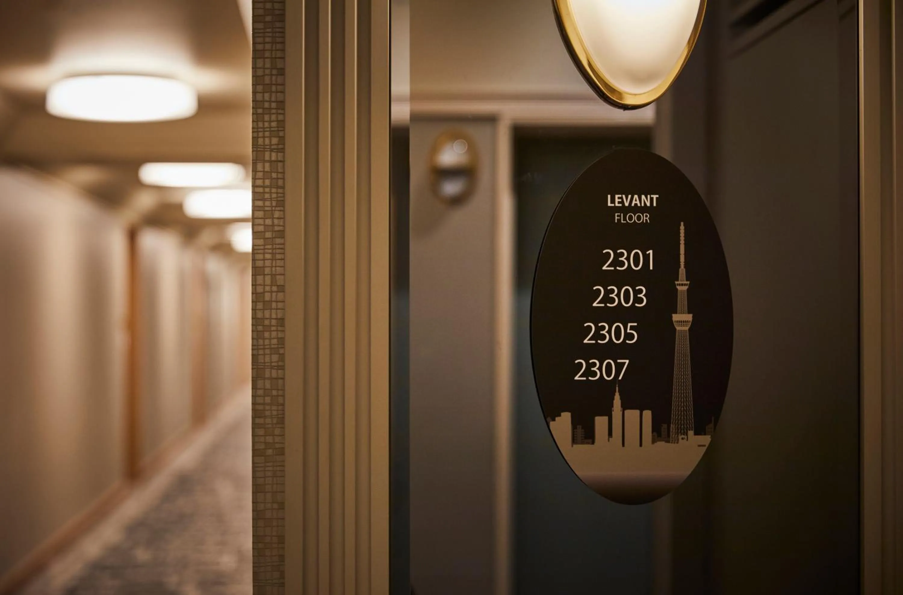 Decorative detail in Tobu Hotel Levant Tokyo