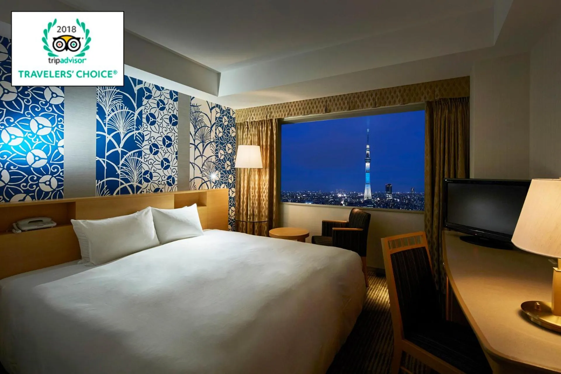 View (from property/room), Bed in Tobu Hotel Levant Tokyo