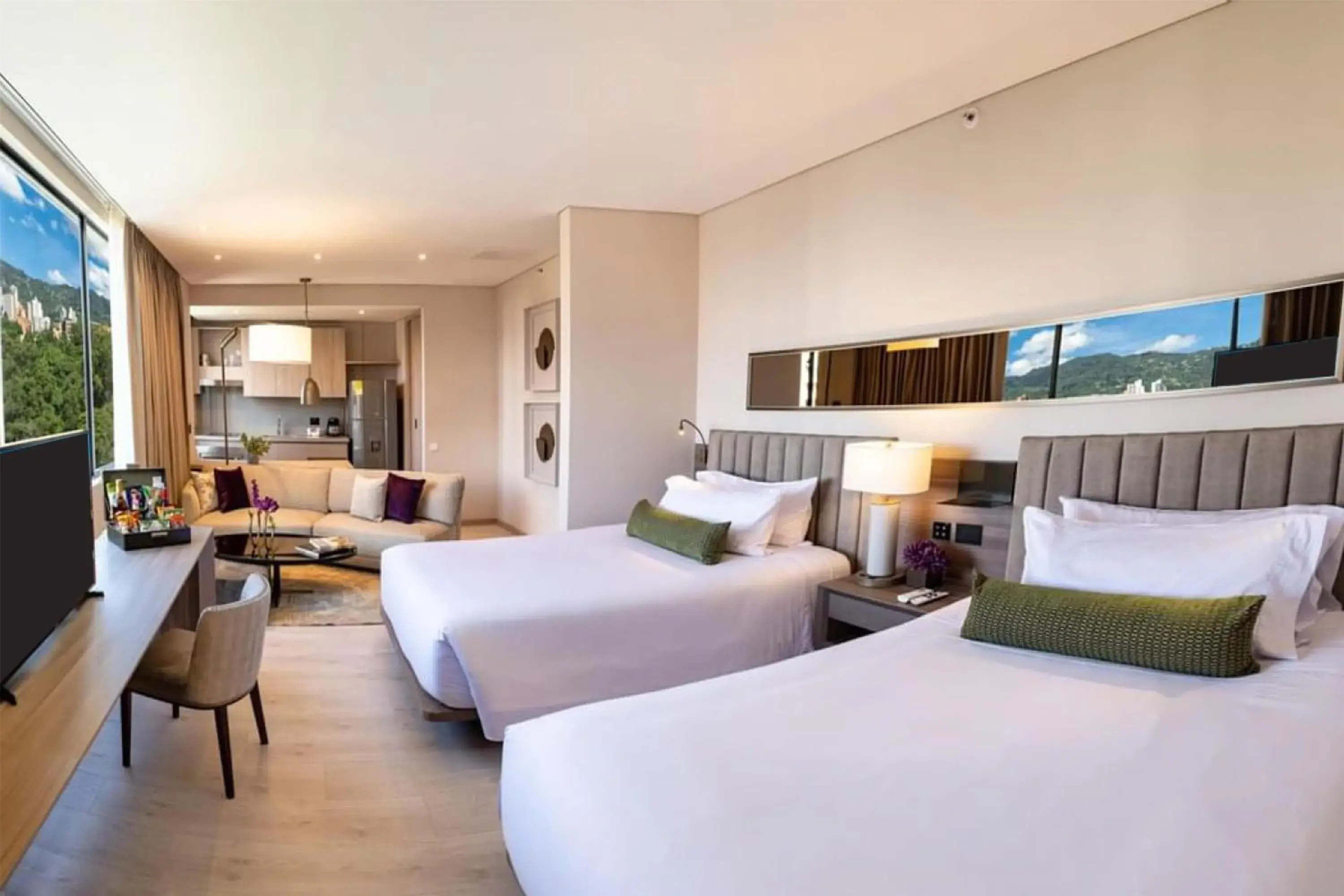 View (from property/room), Bed in York Medellin, Curio Collection by Hilton View (from property/room), Bed in York Medellin, Curio Collection by Hilton