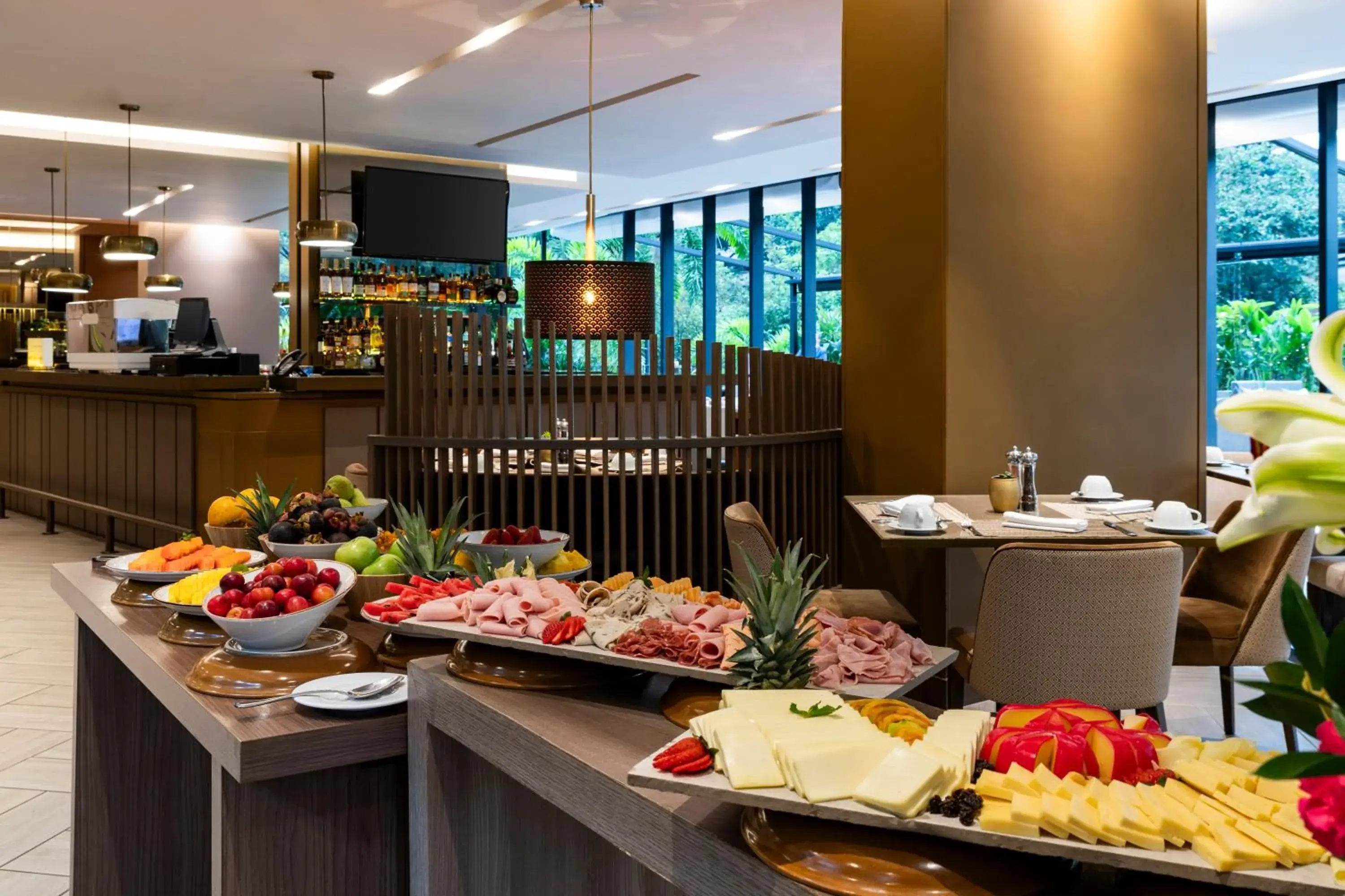 Buffet breakfast in York Medellin, Curio Collection by Hilton Buffet breakfast in York Medellin, Curio Collection by Hilton