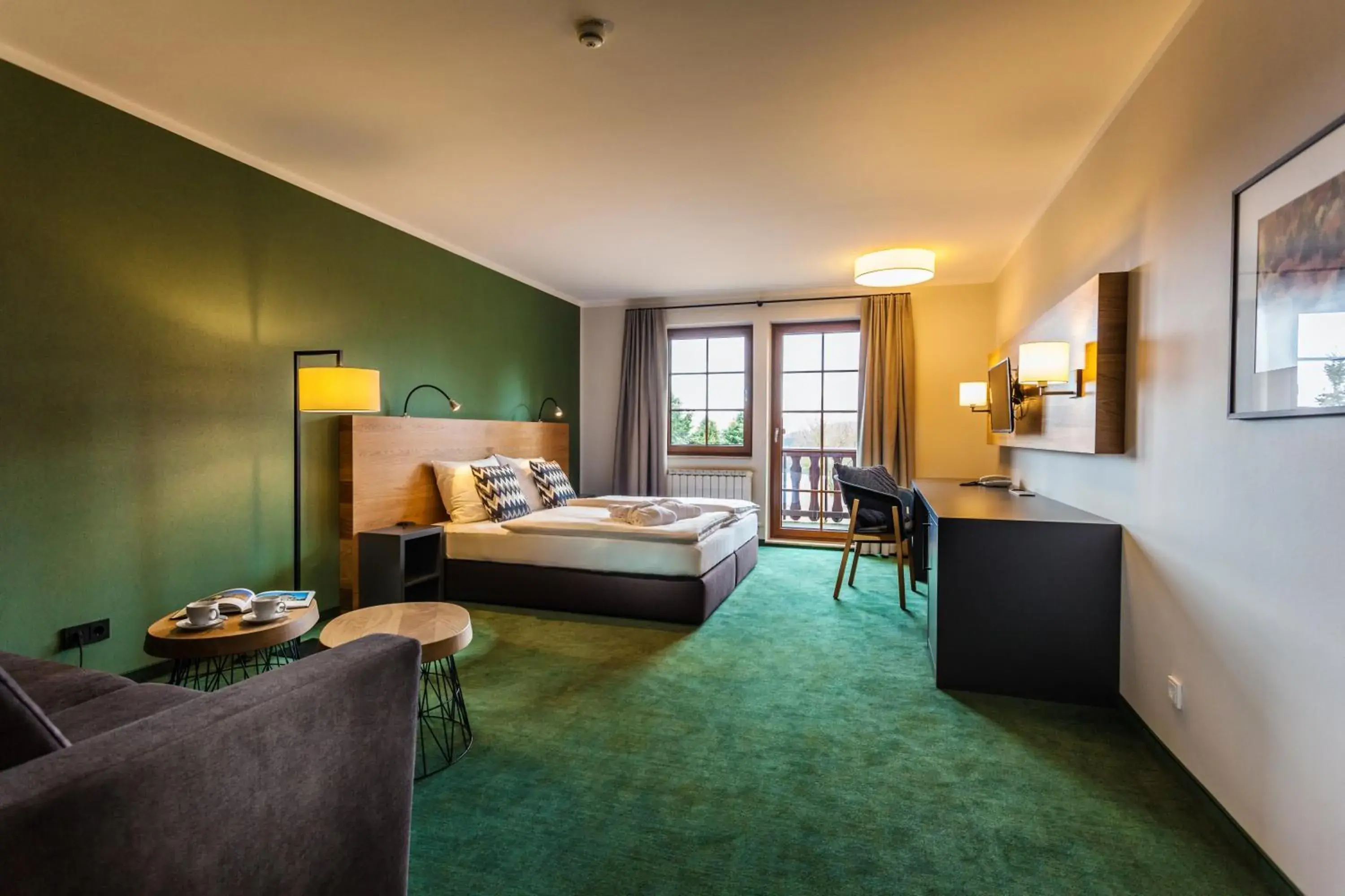 Double Room with Balcony in Waldhotel Kreuztanne Double Room with Balcony in Waldhotel Kreuztanne