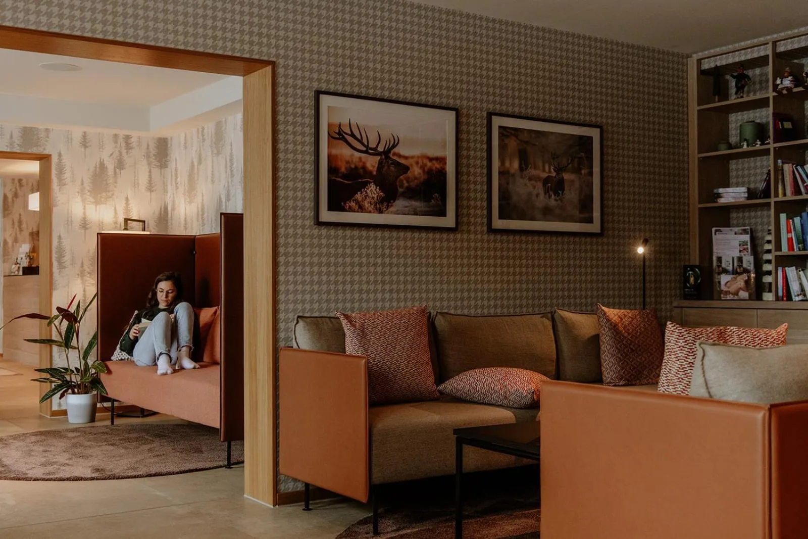 Library in Waldhotel Kreuztanne