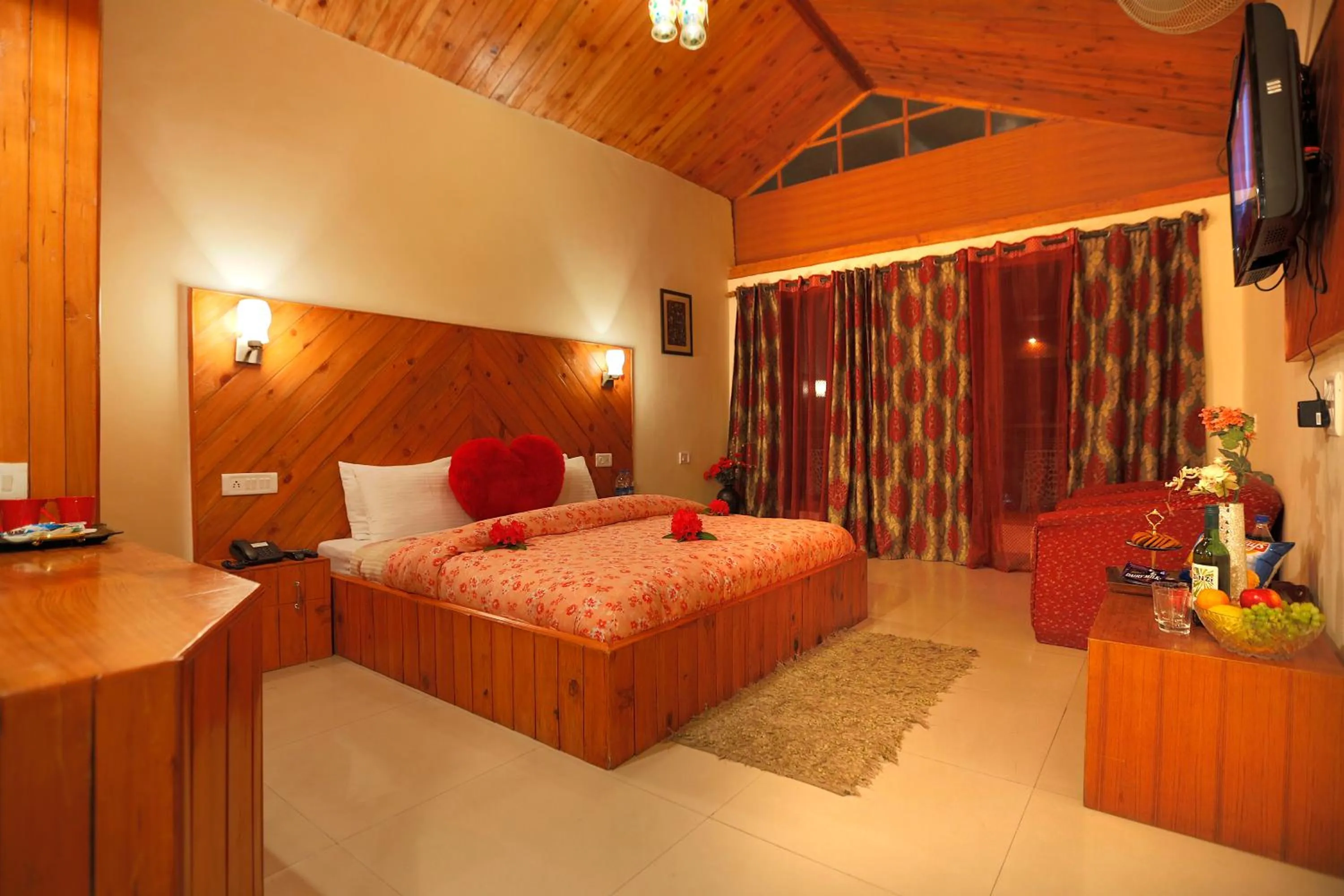 Bed in Mongas Hotel & Resort